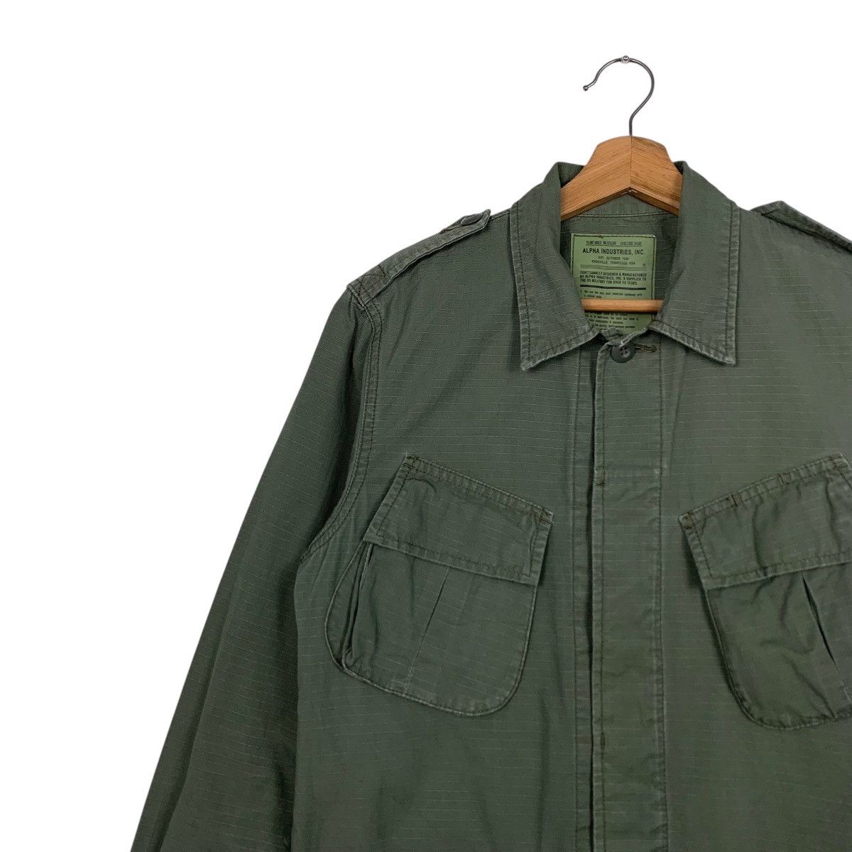 Alpha Industries × Vintage ☀️Vintage Alpha Industries military jacket Size US M / EU 48-50 / 2 - 6 Thumbnail