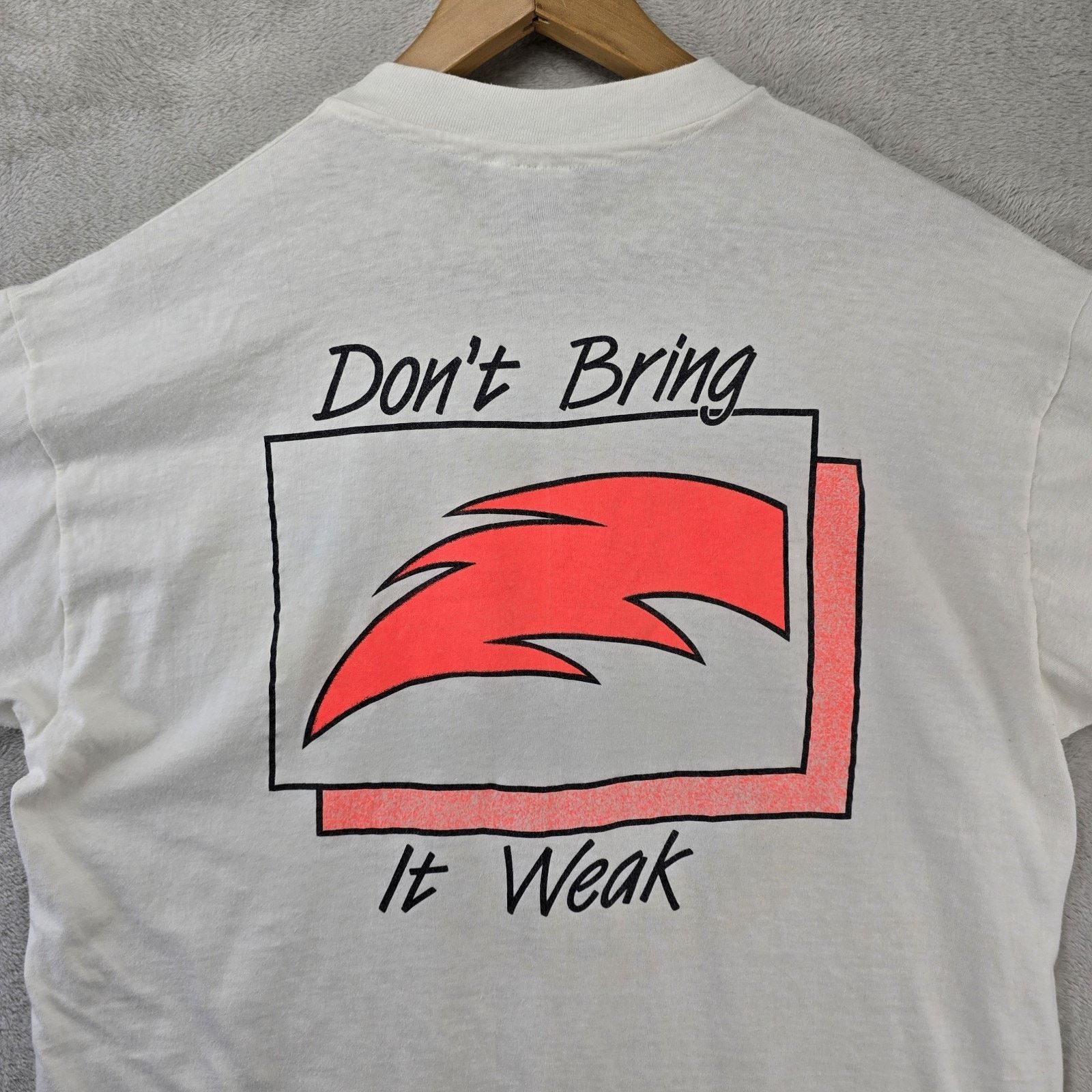 Hanes Vintage Air Force Baseball Shirtt XL 90s Dont Bring Ot Weak Size US XL / EU 56 / 4 - 7 Thumbnail