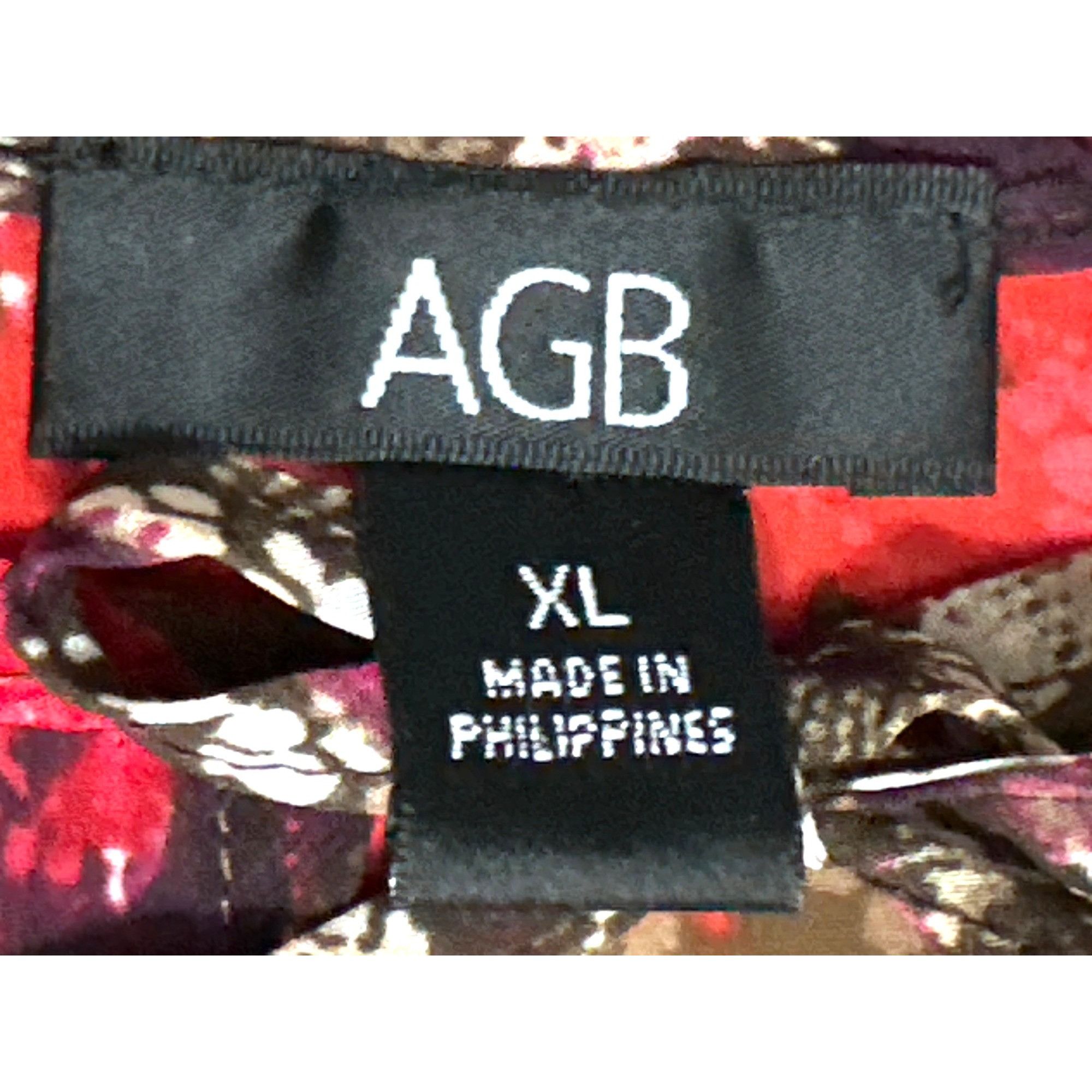 Other AGB XL Sheer Lace Tunic Red Black Snake Tie Neck Blouse Roma Size XL / US 12-14 / IT 48-50 - 8 Thumbnail
