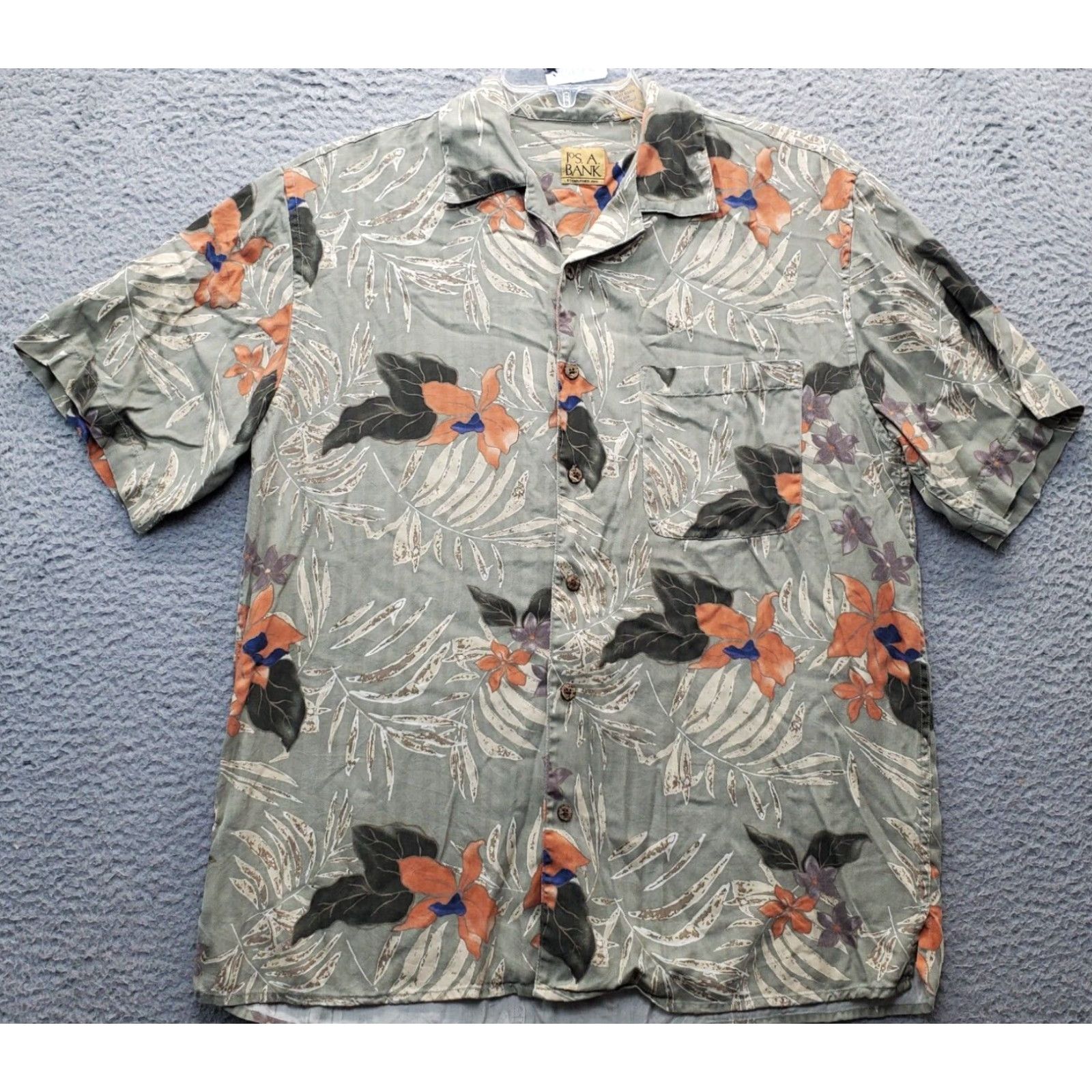 Jos. A. Bank Jos. A. Bank Mens Hawaiian Shirt Size M Collared Button Up Multicolor Silk Floral Short Sleeve Size US M / EU 48-50 / 2 - 2 Thumbnail