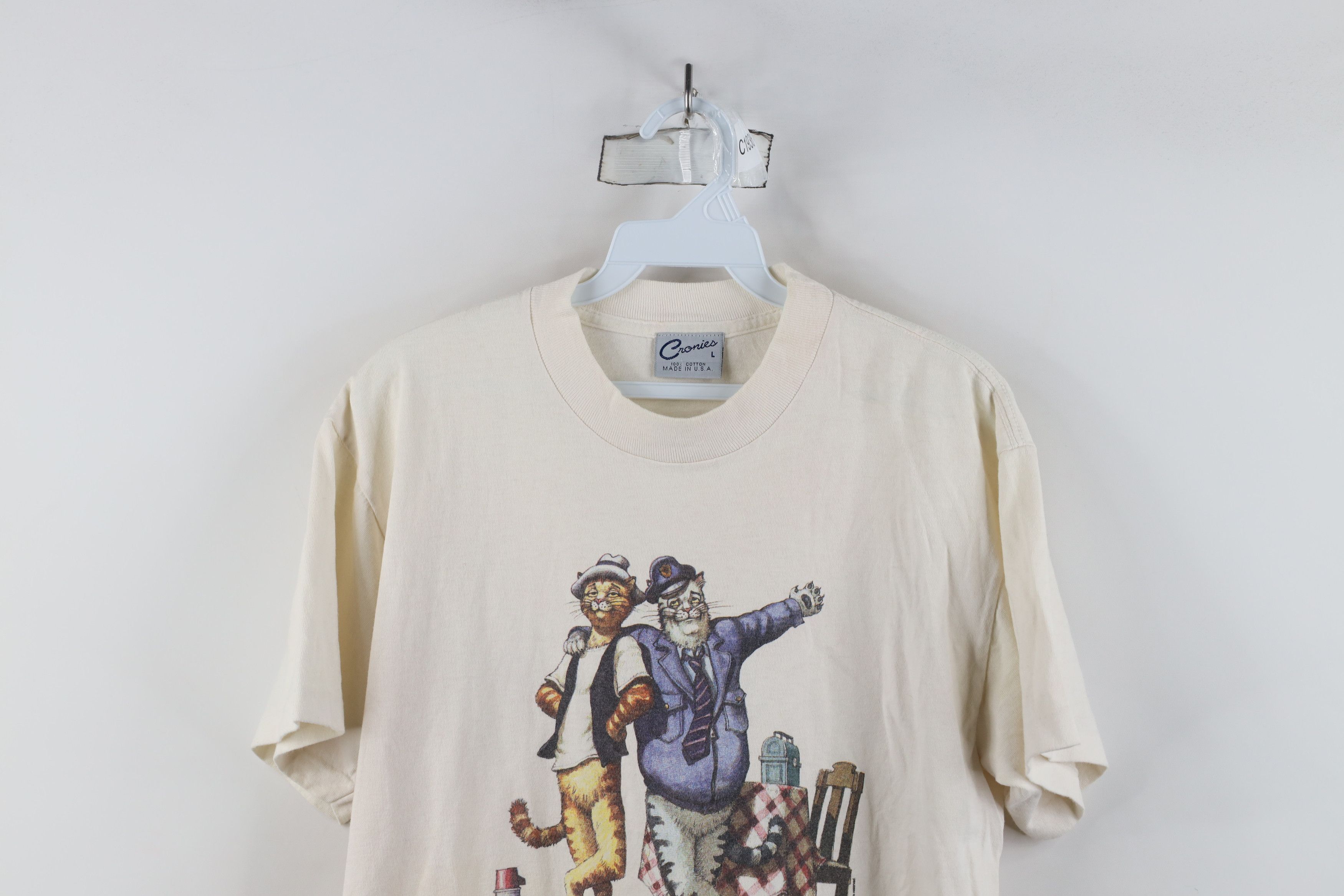 Vintage Vintage 90s Streetwear Honeymewners Kitten Funny T-Shirt USA Size US L / EU 52-54 / 3 - 2 Thumbnail