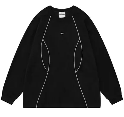 Japanese Brand × Vintage "Shadow In-Black -L" Oversized Long Sleeve Tshirt Size US L / EU 52-54 / 3 - 1 Thumbnail