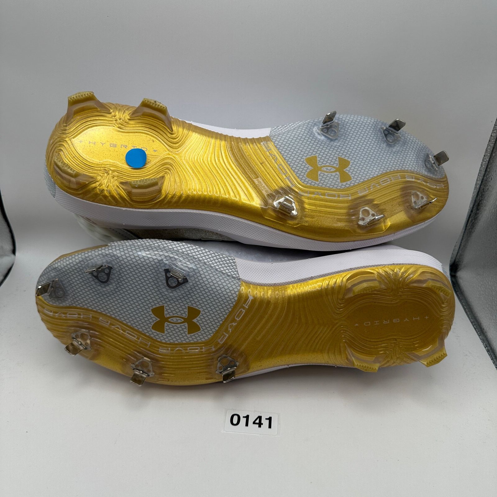 Under Armour UNDER ARMOUR Men's 15 Harper 8 Low GT White Metallic Gold Size US 15 / EU 48 - 7 Thumbnail