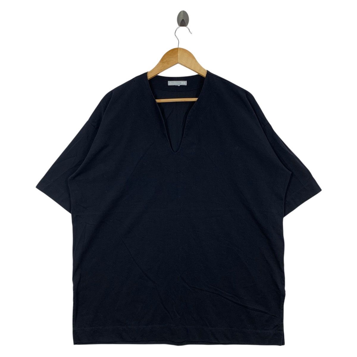 Uniqlo MAME KUROGOUCHI x UNIQLO Plain Oversize No Button Tshirt Size US XL / EU 56 / 4 - 1 Thumbnail