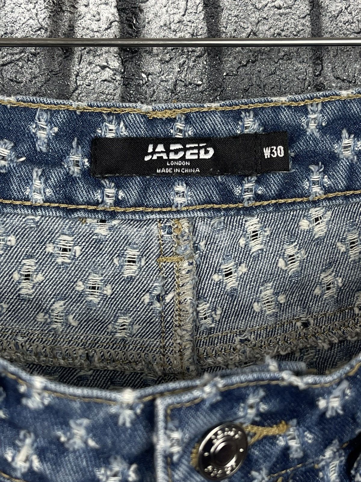 Jaded London Jaded London Distressed Pull Texture Baggy Fit Jeans Men’s Size US 30 / EU 46 - 14 Thumbnail