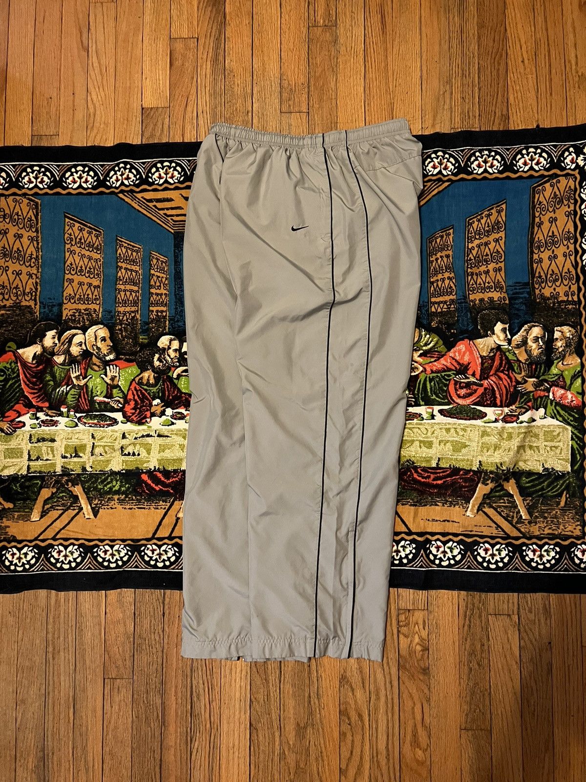 Nike Vintage Nike TrackPants Wind Baggy Pants Small Swoosh Y2k Size 38 - 2 Thumbnail