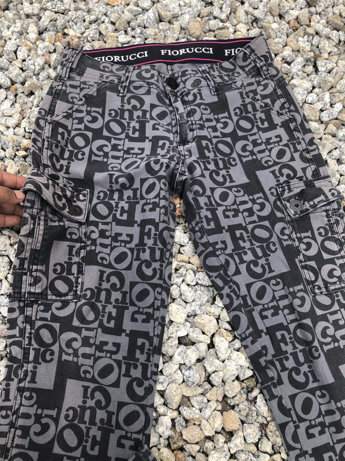 Fiorucci × Japanese Brand VINTAGE FIORUCCI MONOGRAM PARACHUTE CARGO MULTI CARGOPOCKET Size US 28 / EU 44 - 3 Thumbnail