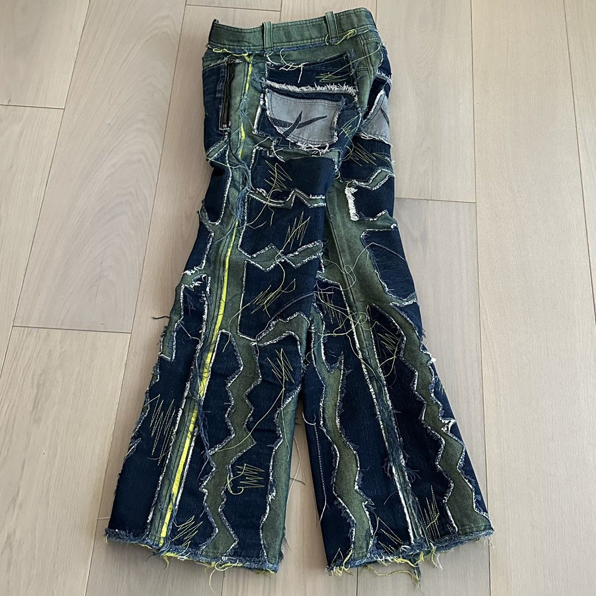Other Arkadius Anarchy Jeans SS2004 Ripped Patchwork Jeans Size 32" / US 10 / IT 46 - 5 Thumbnail