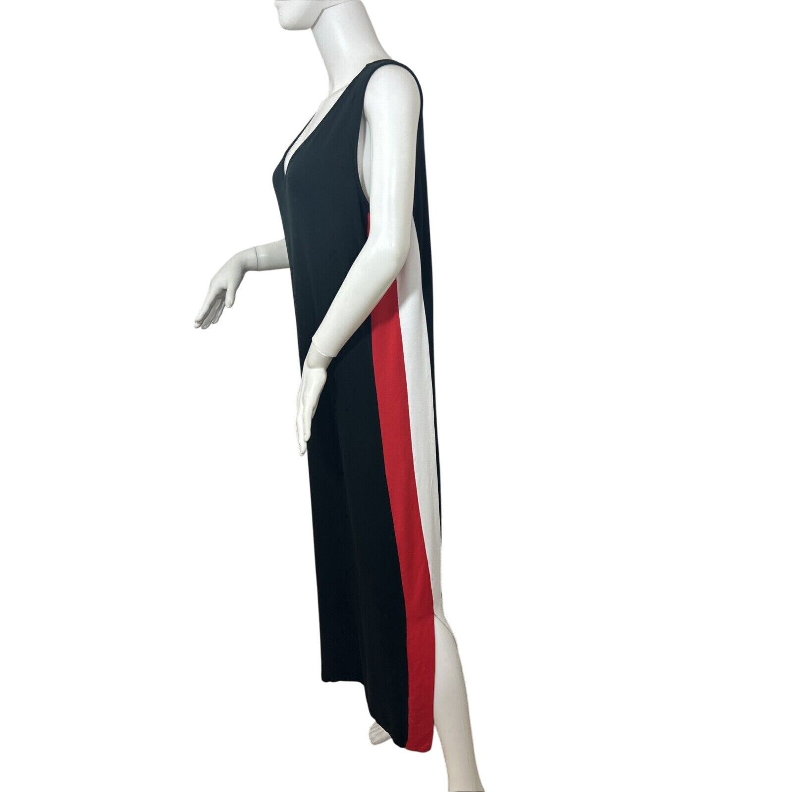 Other Attitudes by Renee Beach Dress XL Black Red White Colorblock Size XL / US 12-14 / IT 48-50 - 1 Thumbnail