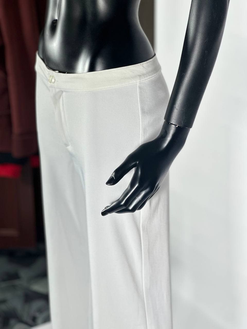 Versace Pants for women, white, brand Versace, size 44 Size 30" / US 8 / IT 44 - 1 Thumbnail
