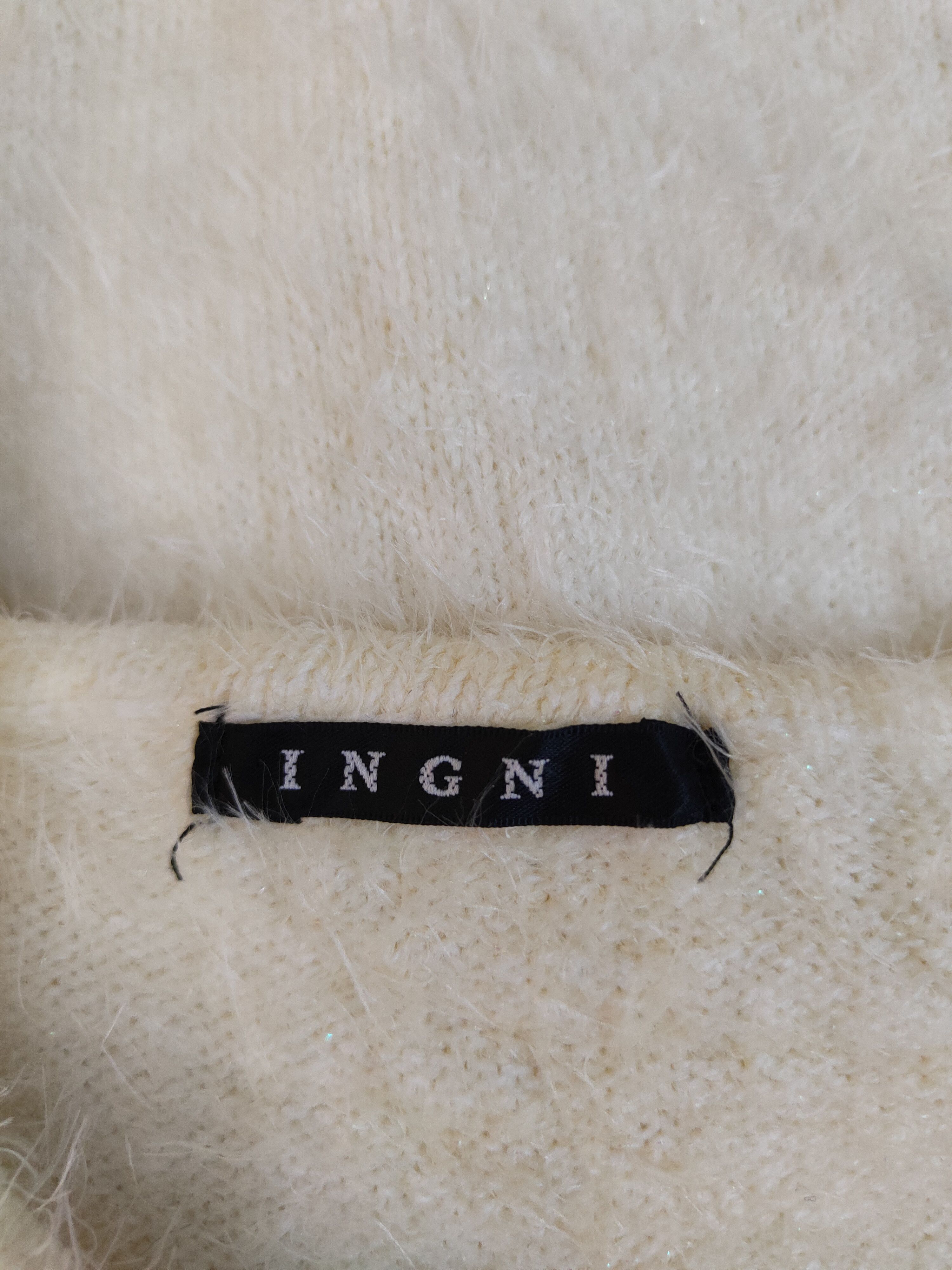 Homespun Knitwear Ingni Yellow Shag Shaggy Fur Mohair Knitwear Cardigan #S1986 Size S / US 4 / IT 40 - 12 Thumbnail