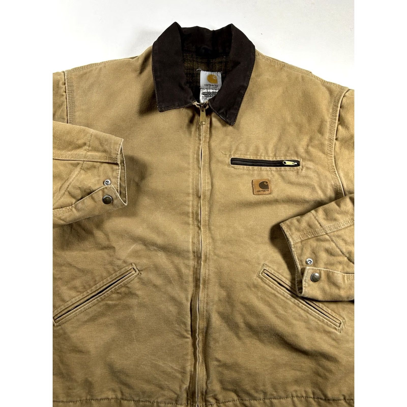 Carhartt Vintage Carhartt Detroit Jacket Blanket Lined J97 CML Mens Size XL 0707 July 07 Size US XL / EU 56 / 4 - 2 Thumbnail