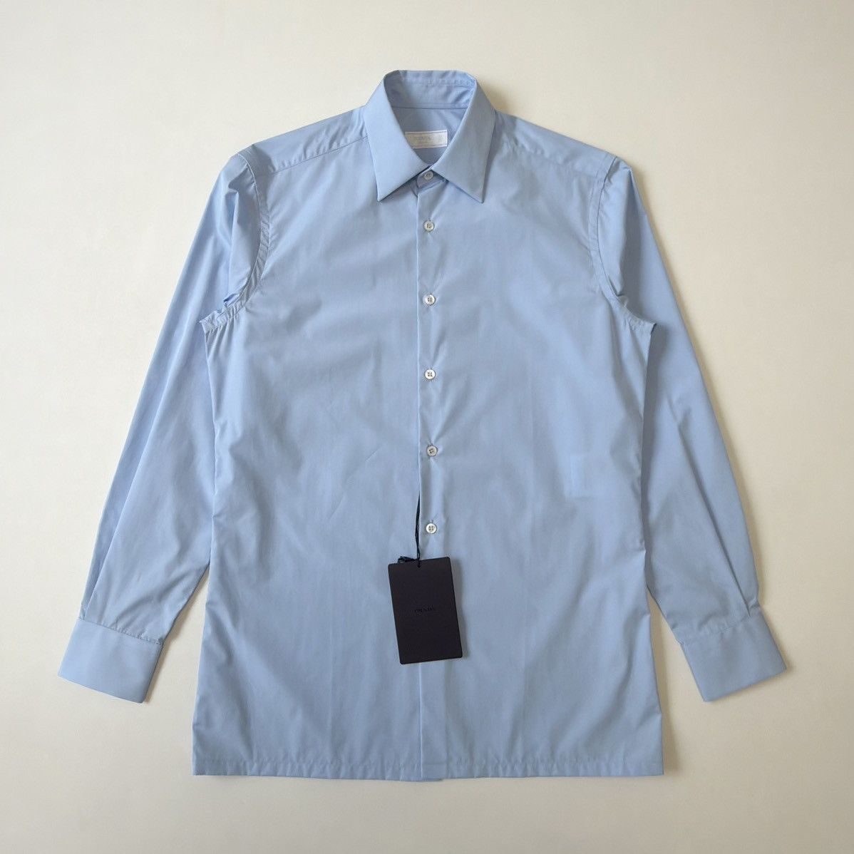 Prada S/S 24 Light Blue Cotton Boxy Fit Shirt Size US S / EU 44-46 / 1 - 1 Thumbnail