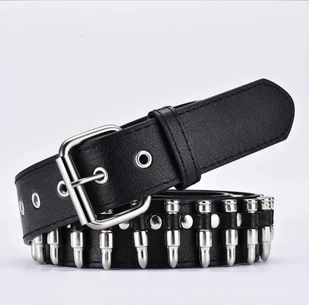 Japanese Brand × Vintage Bullet Belts Metal Rivet Punk Belts Size ONE SIZE - 2 Thumbnail
