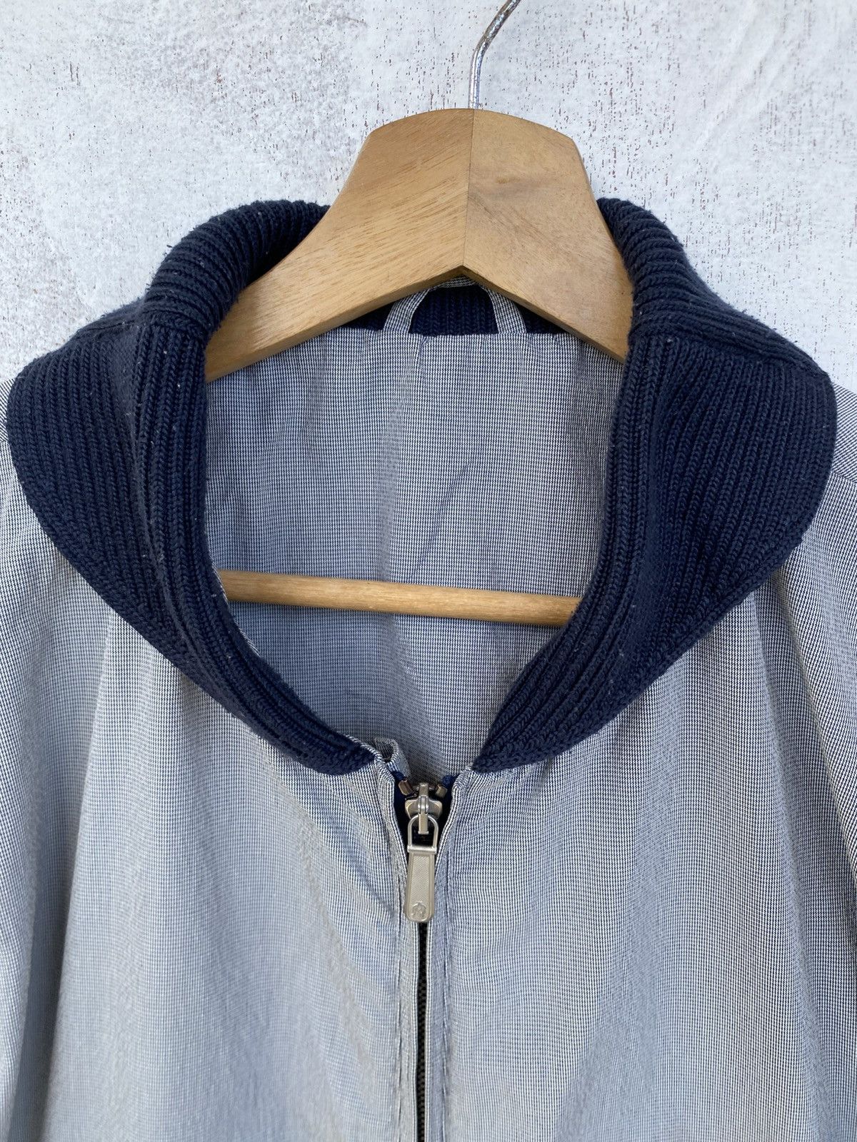 Alfred Dunhill Dunhill Light Blue Zip-Up Bomber Jacket | Made in Italy Size US L / EU 52-54 / 3 - 5 Thumbnail