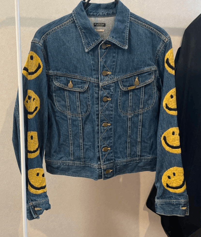 Kapital デニムジャケット スマイリーフェイス刺繍 Kapital Smiley Denim Jacket | Grailed