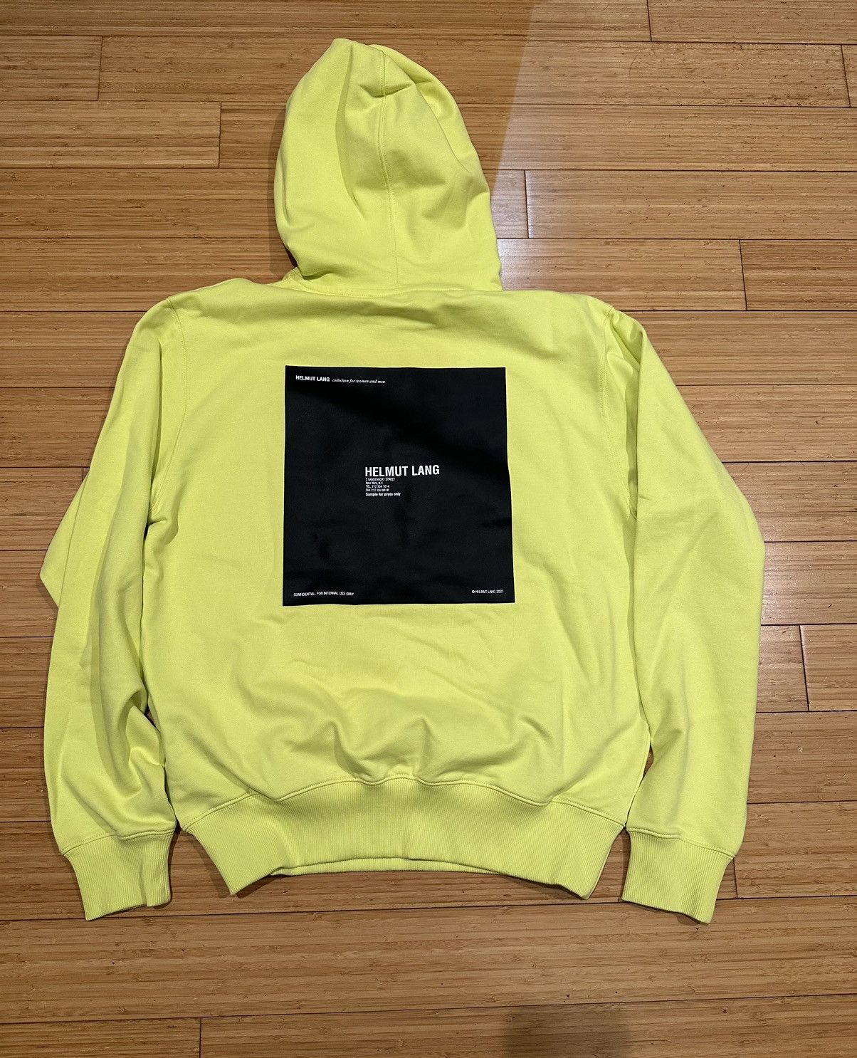 Helmut Lang Helmut Lang Neon Box Logo Hoodie Size M Size US M / EU 48-50 / 2 - 3 Thumbnail