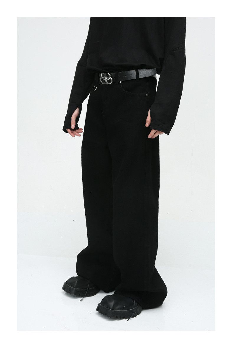 Japanese Brand American high street simple style black loose casual jeans Size US 32 / EU 48 - 3 Thumbnail