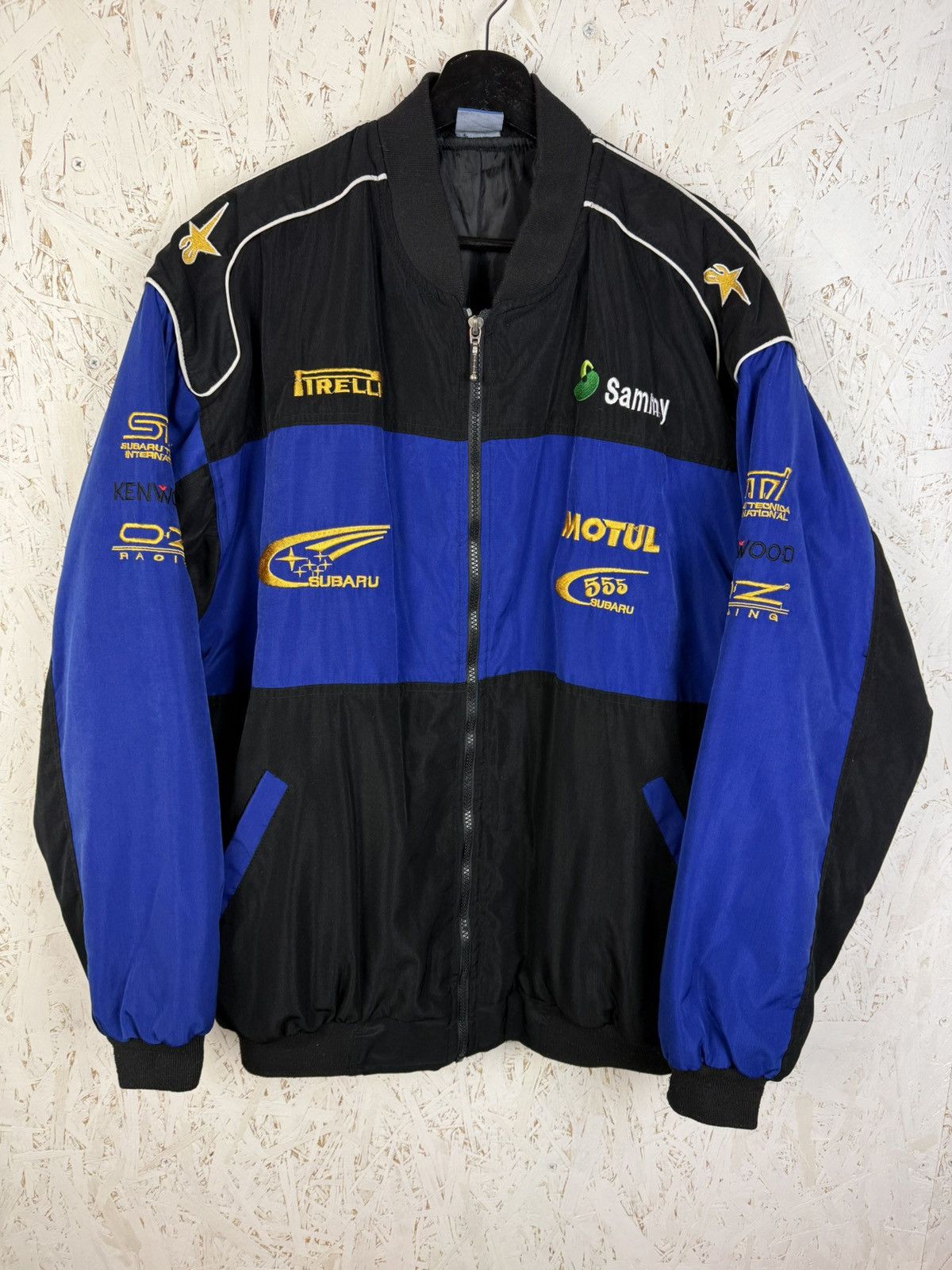 Vintage Vintage Subaru STi 555 WRC Racing Bomber Jacket | Grailed