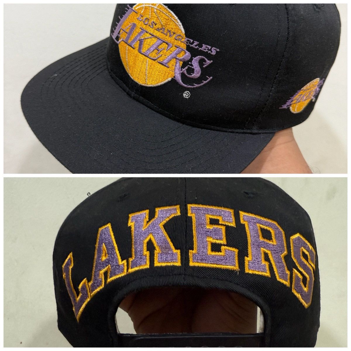 NBA 90’s Lakers Blockhead Snapback Size ONE SIZE - 1 Thumbnail