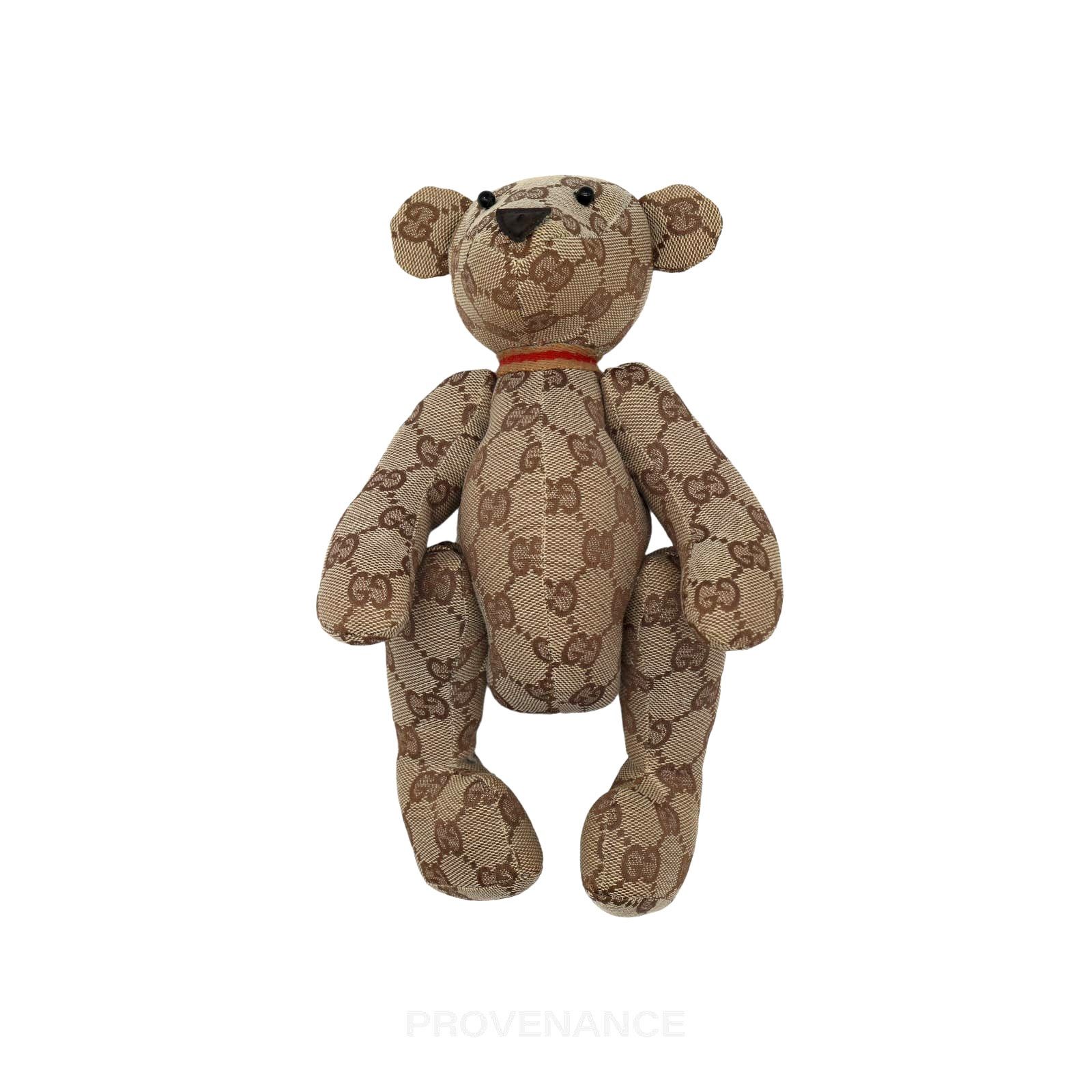 Gucci 🔴 Gucci Teddy Bear - GG Canvas Tan Size ONE SIZE - 4 Thumbnail