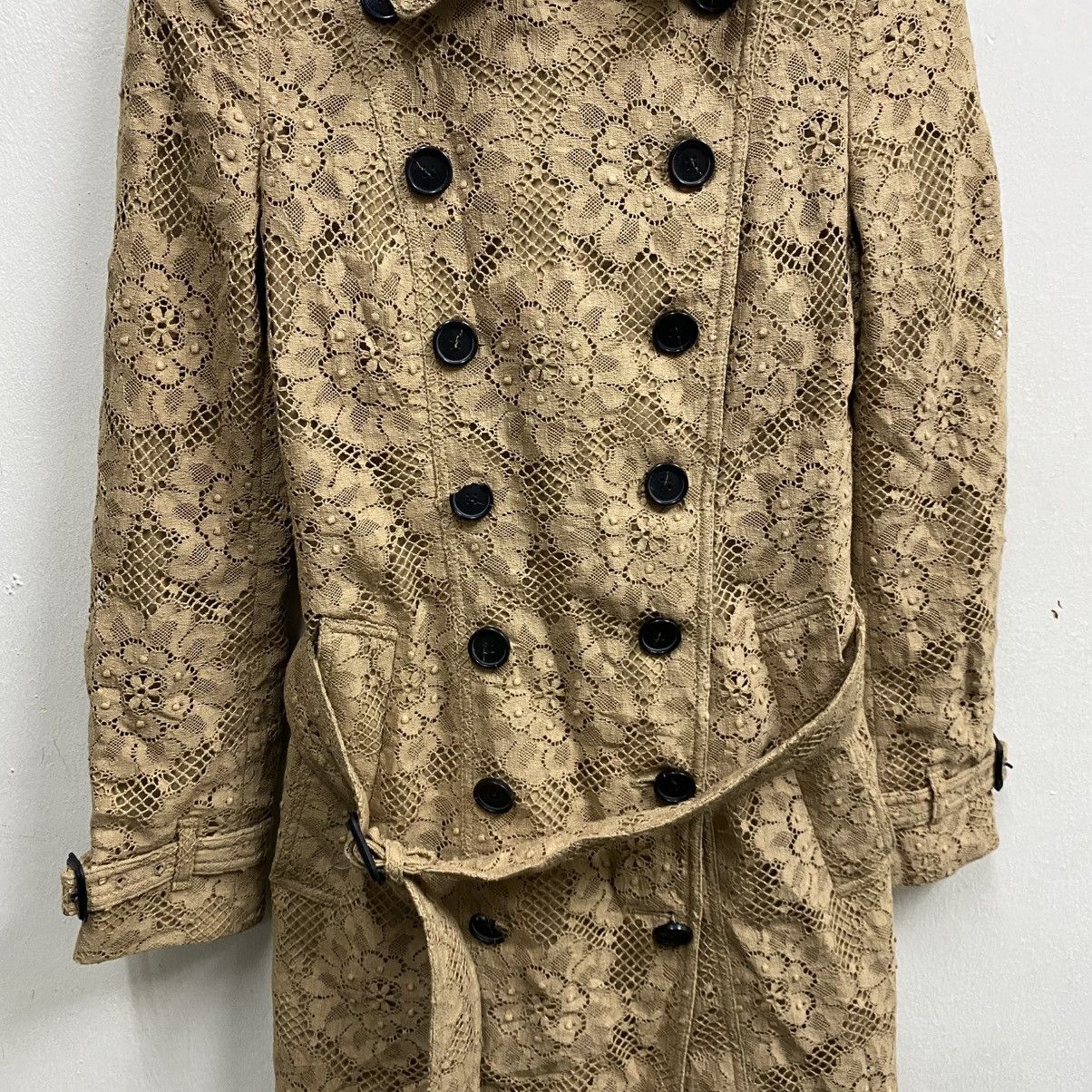 Burberry Burberry London Camel Lace Belted Trench Coats Size XS / US 0-2 / IT 36-38 - 5 Thumbnail