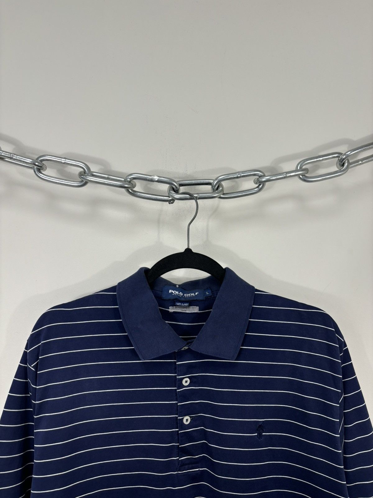 Polo Ralph Lauren Vintage Polo Golf Ralph Lauren Men’s Striped Navy Polo Shirt Size US L / EU 52-54 / 3 - 4 Thumbnail