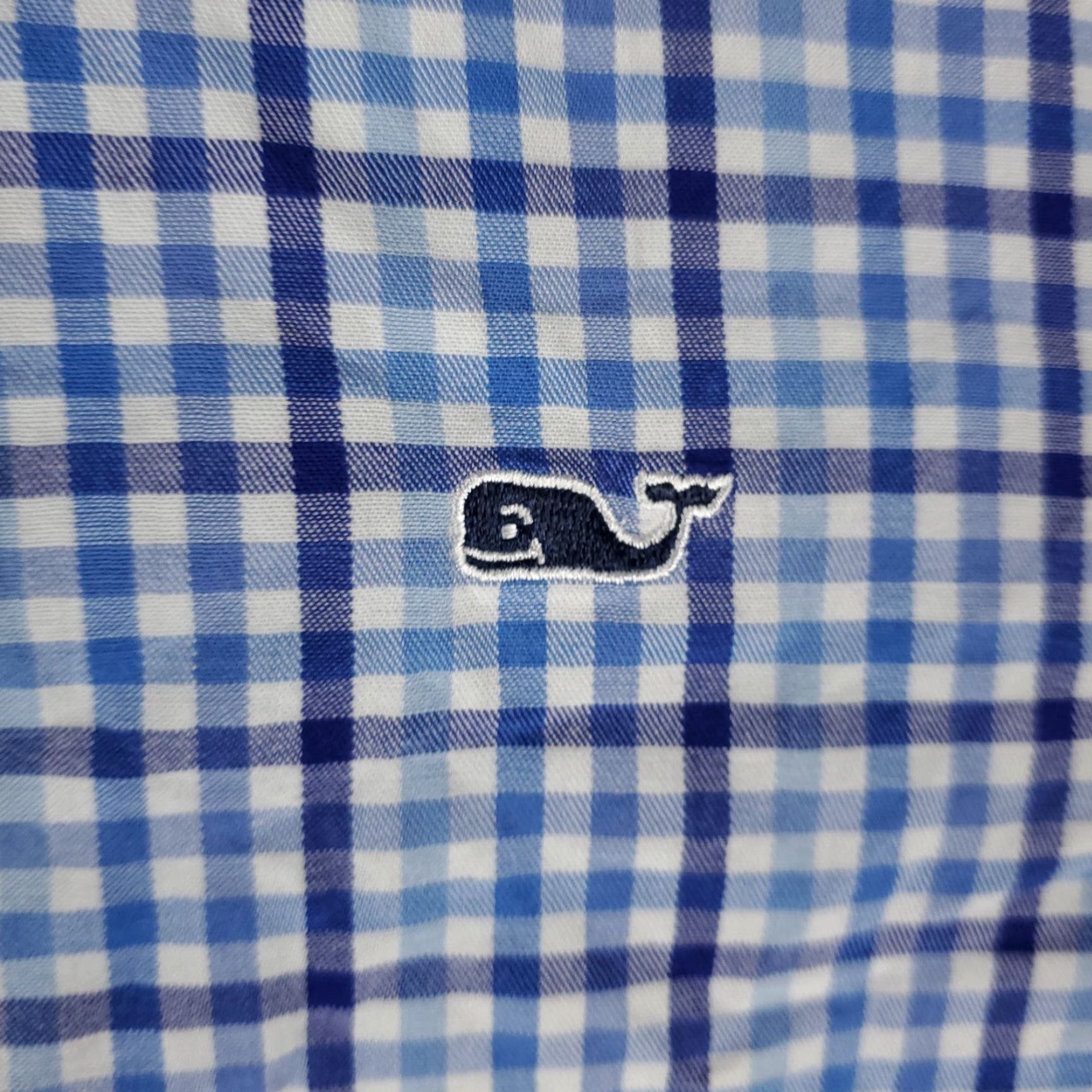 Vineyard Vines Vineyard Vines Shirt Mens XS Blue Plaid Button-Up Long Sleeve Casual Button-Down Collared-Top Size US XS / EU 42 / 0 - 2 Thumbnail