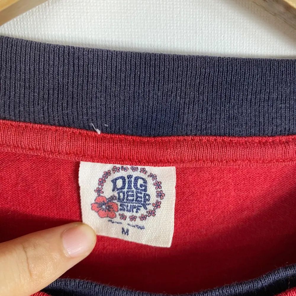Vintage Vintage DIG DEEP SURF Double Layer Hibiscus Graphic Surf Tee Size US M / EU 48-50 / 2 - 7 Thumbnail