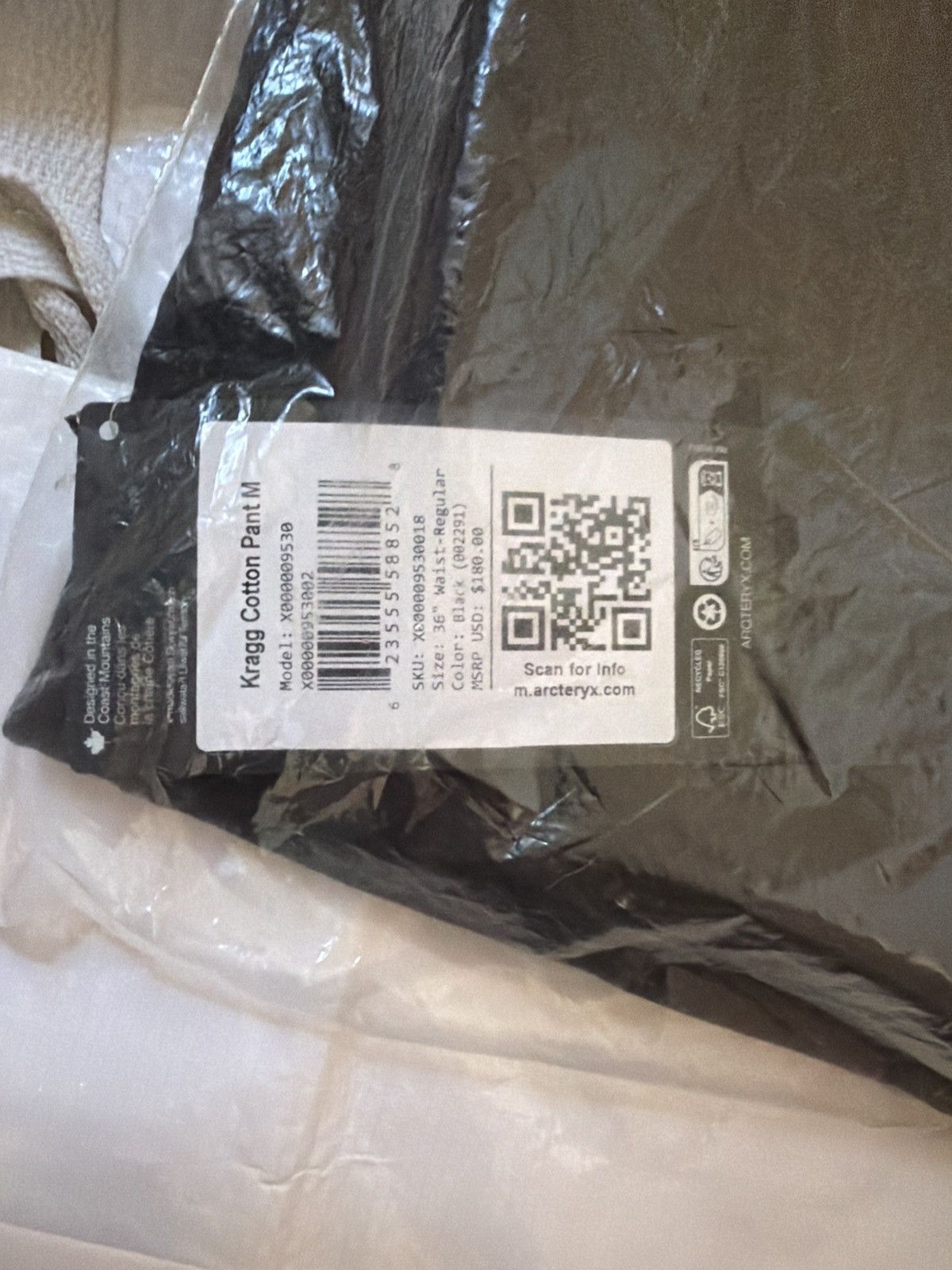 Arc'teryx Arc’teryx KRAGG COTTON PANT MEN'S Black Size US 36 / EU 52 - 7 Thumbnail
