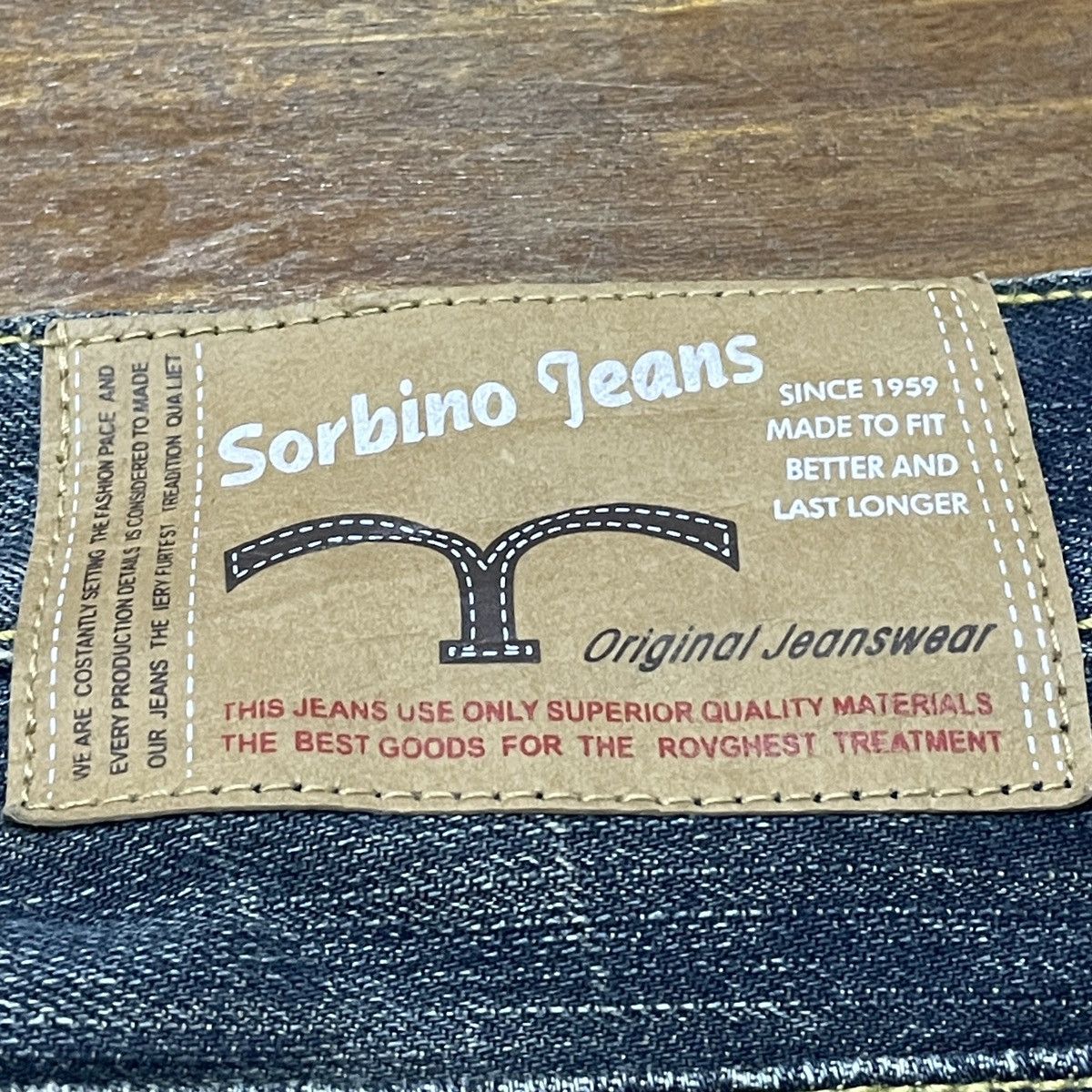 Japanese Brand × Le Grande Bleu (L.G.B.) × Vintage Very Rare Vintage Japanese Brand Sorbino Jeans 1990s Size US 34 / EU 50 - 9 Thumbnail