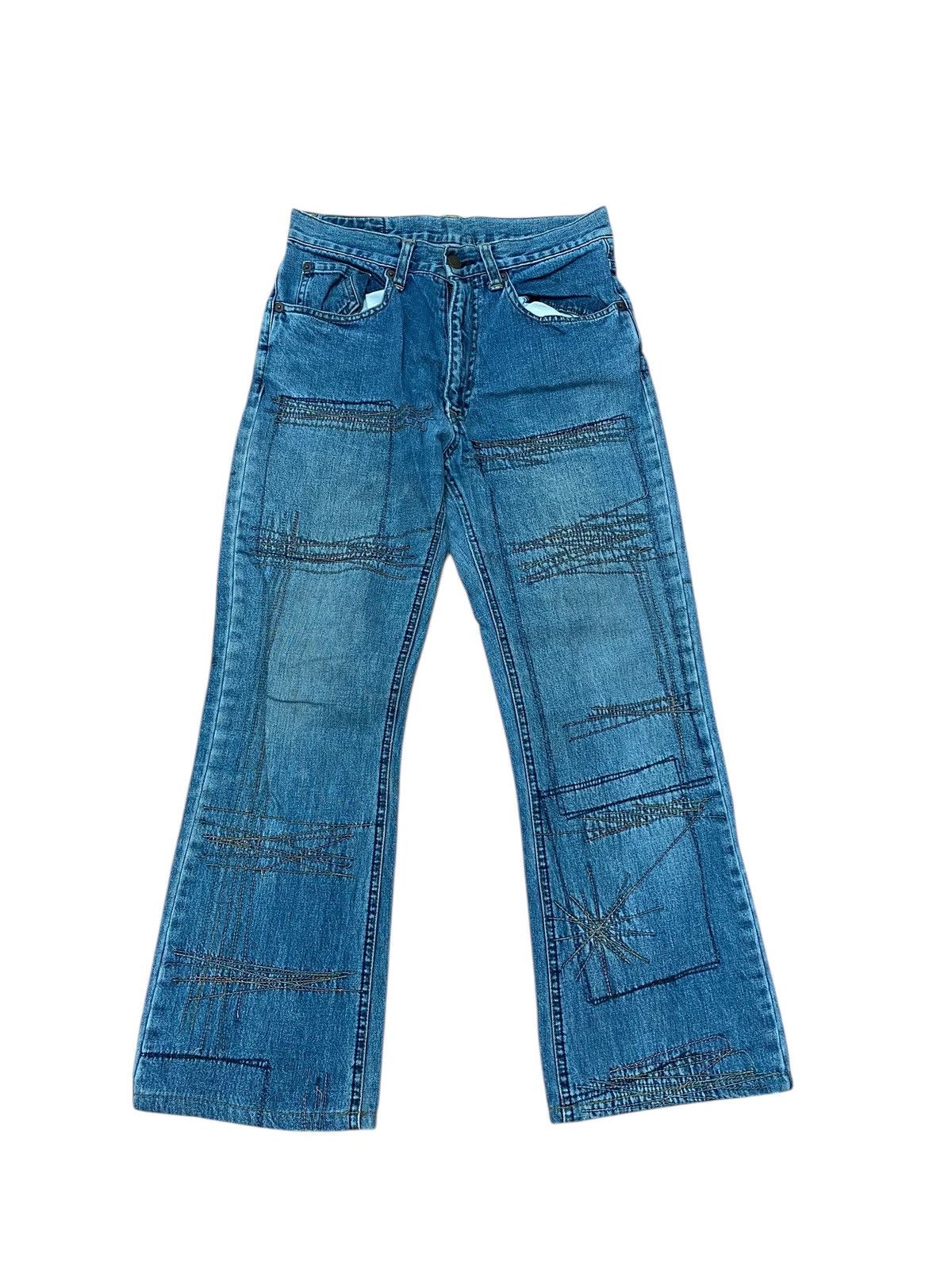 Hysteric Glamour 🔥SEND OFFER🔥Hysteric glamour zigzag flared denim very rare Size US 28 / EU 44 - 2 Thumbnail