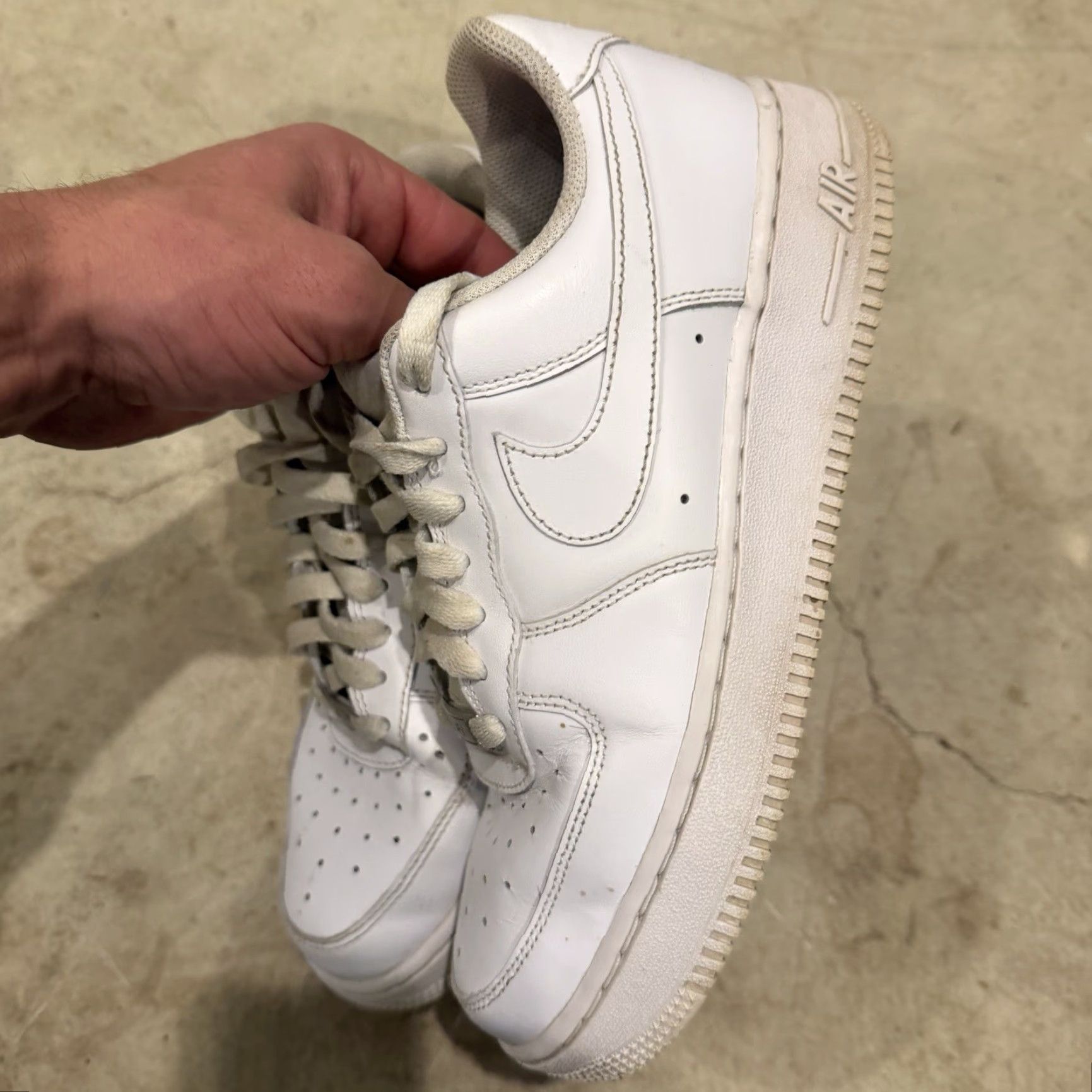 Nike Nike Air Force 1 Women's Sneakers Size 8 White Used Condition Size US 8 / IT 38 - 6 Thumbnail