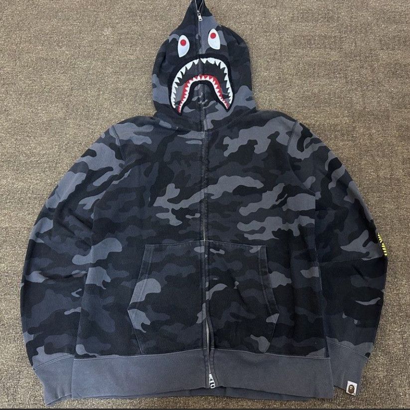 Bape A Bathing Ape Colour Camo Shark Full Zip Hoodie Size US XL / EU 56 / 4 - 1 Thumbnail