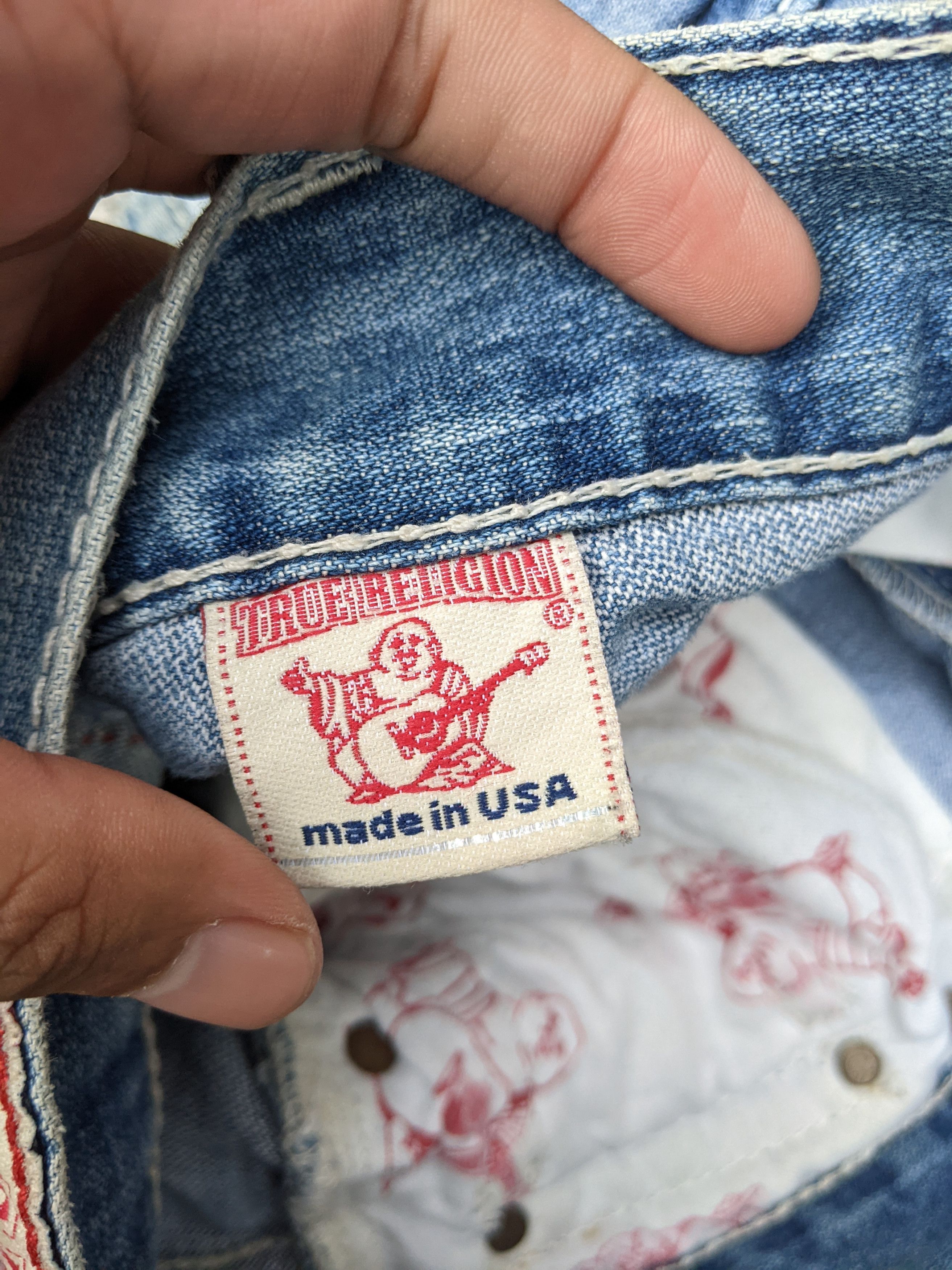 True Religion Vintage Joey Big T Flare Jeans Size US 32 / EU 48 - 8 Thumbnail