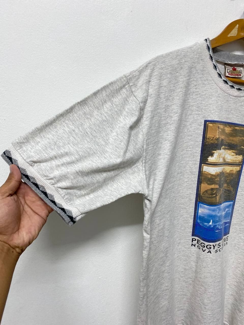 Vintage vintage 90s canadania peegys cove ringer tee nice design Size US XXL / EU 58 / 5 - 3 Thumbnail