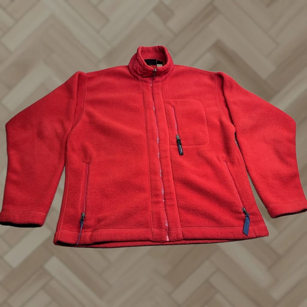 Patagonia VINTAGE Patagonia Synchilla Fleece Zip Up Jacket Made in USA Red Adult Sz Large Mens Jacket Retro 90s Full Zip Size US L / EU 52-54 / 3 - 1 Thumbnail