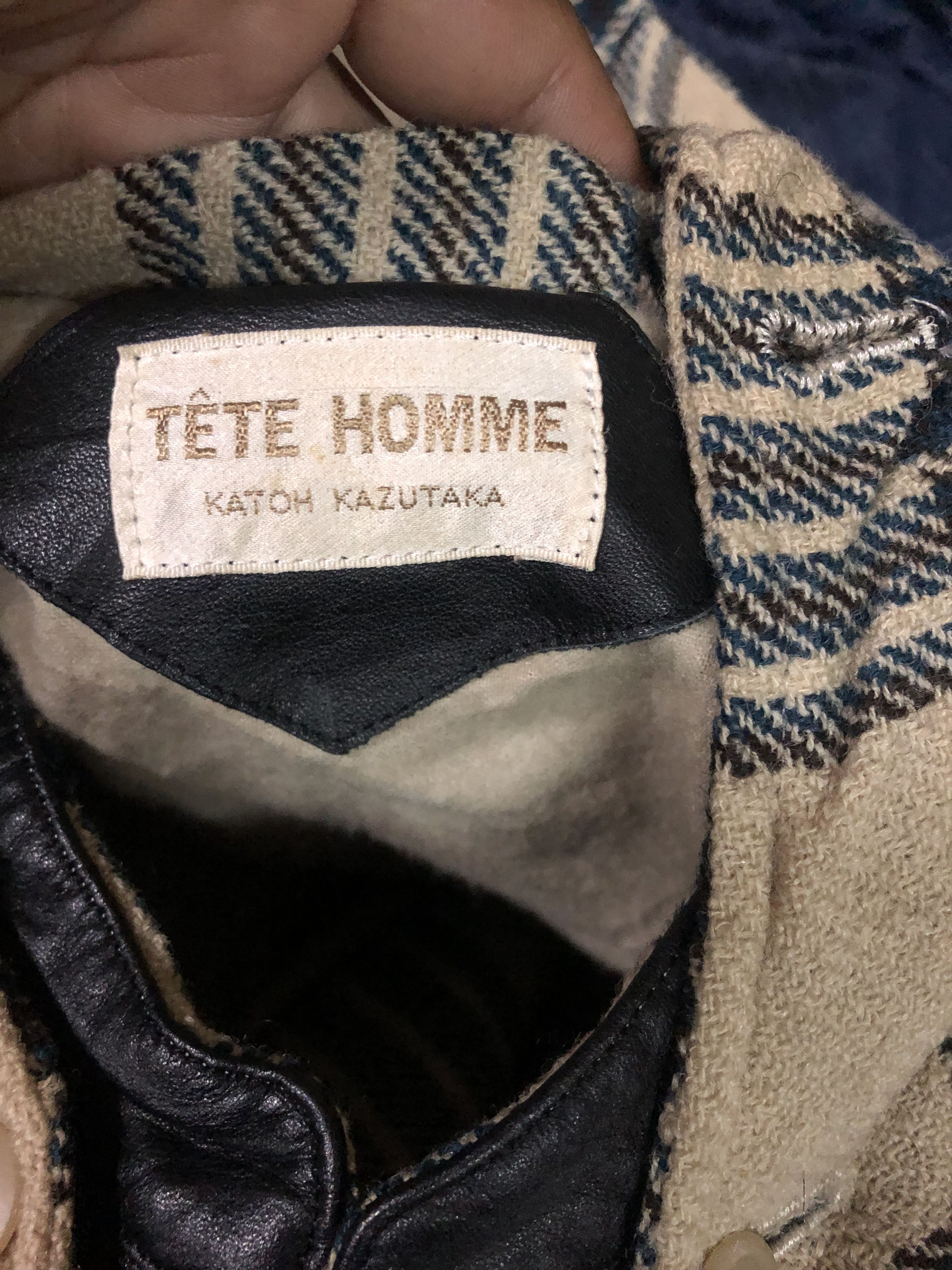 Tete Homme Archive Tete Homme Katoh Kazutaka Wool Hooded Jacket Size US M / EU 48-50 / 2 - 3 Thumbnail