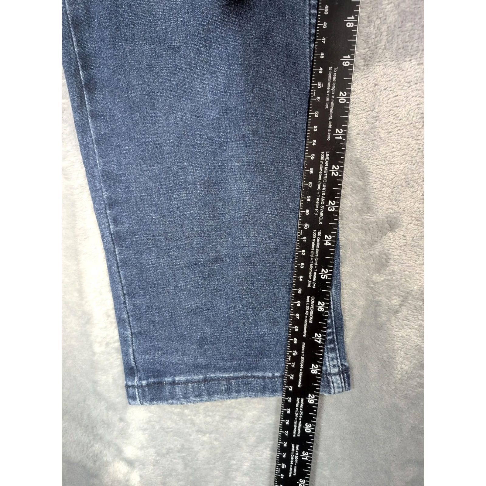 Denime The Perfect Jean NYC Jeans Mens 42x30 Blue Slim Fit Tapered Stretch Denim Pants Size US 42 / EU 58 - 4 Thumbnail