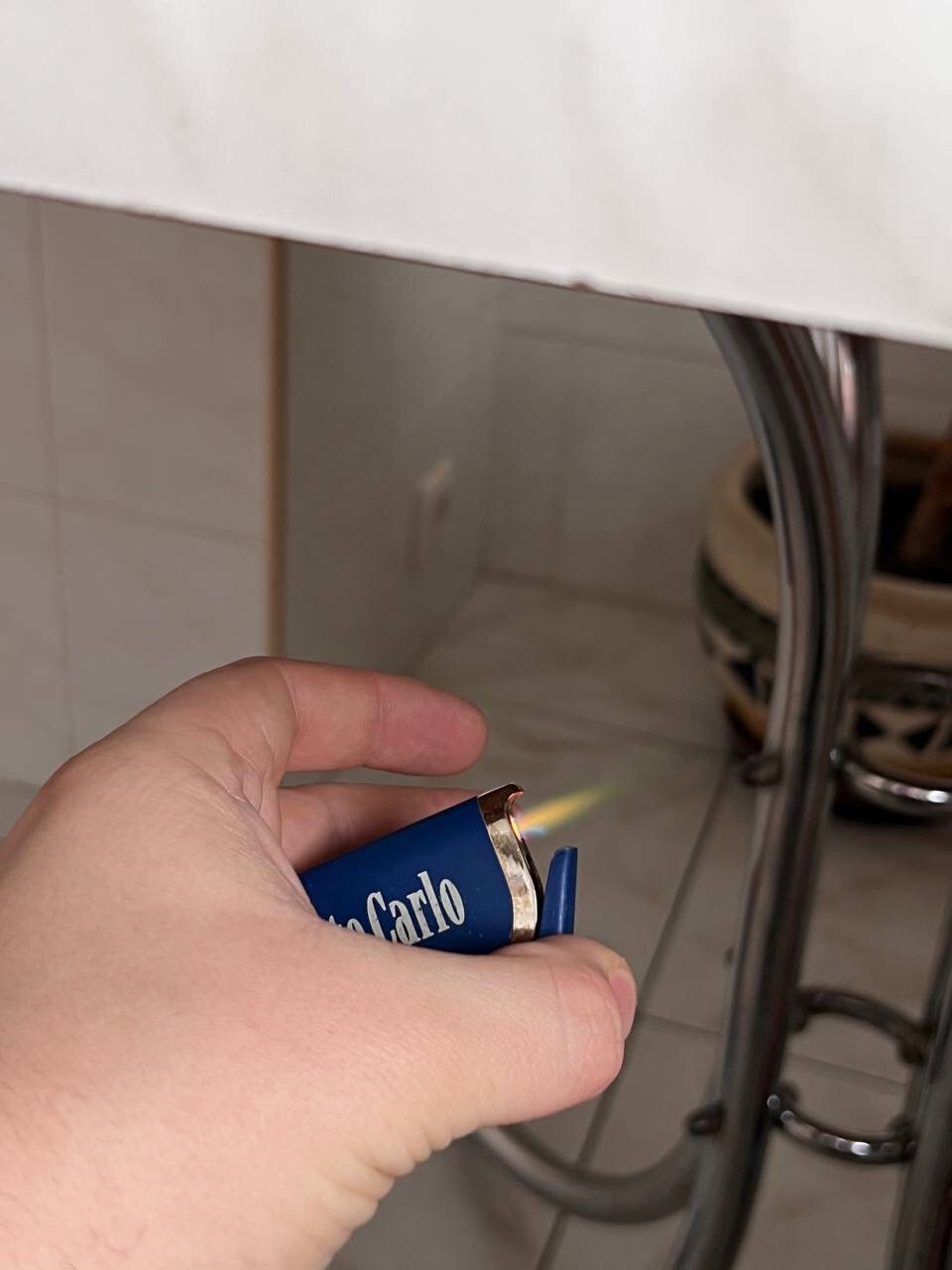Marlboro × Vintage Vintage 00s Monte Carlo lighter Blue Long logo collections Size ONE SIZE - 5 Thumbnail