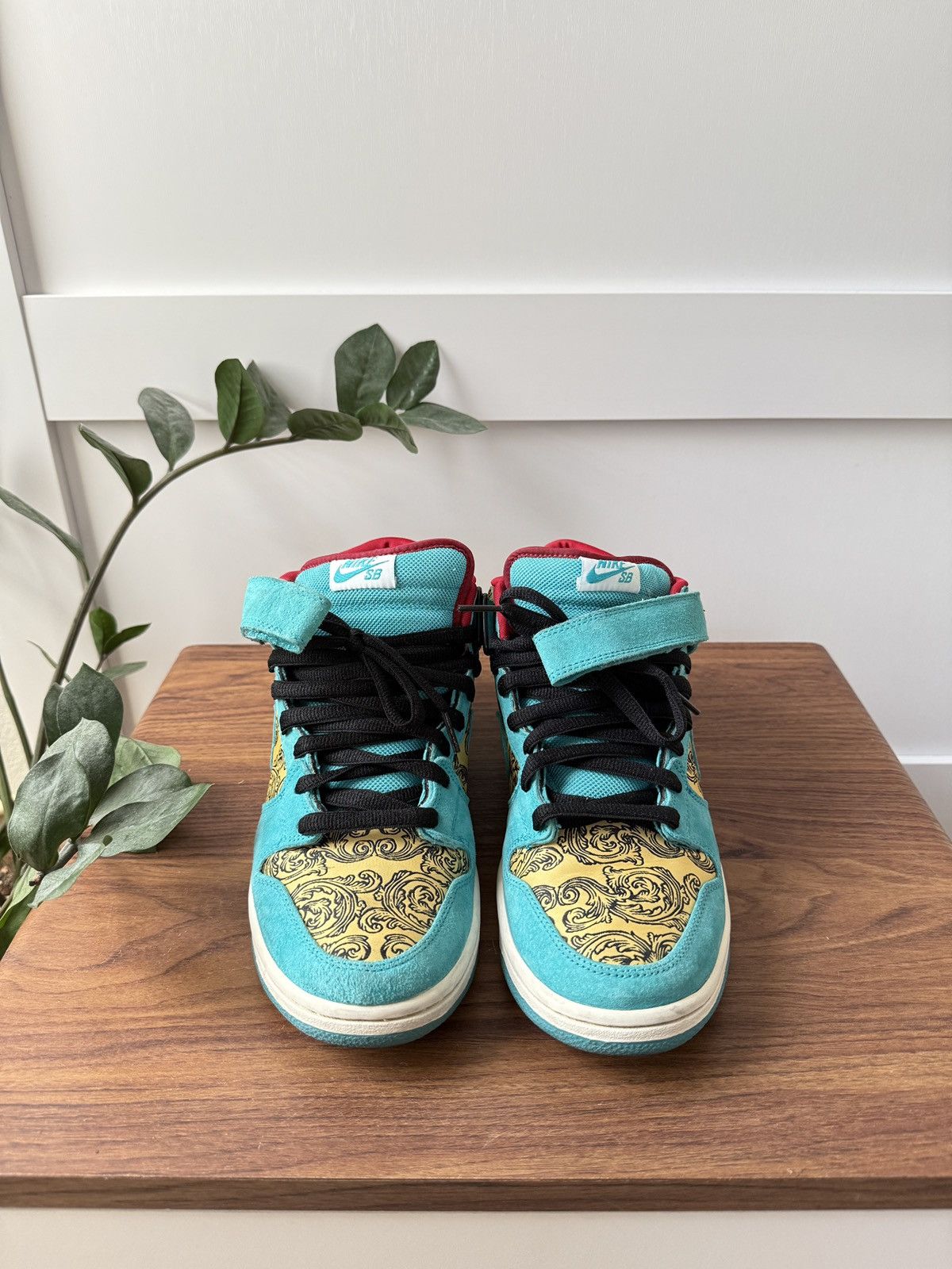 Nike SB Nike SB Dunk Mid Peacock Size US 9.5 / EU 42-43 - 3 Thumbnail