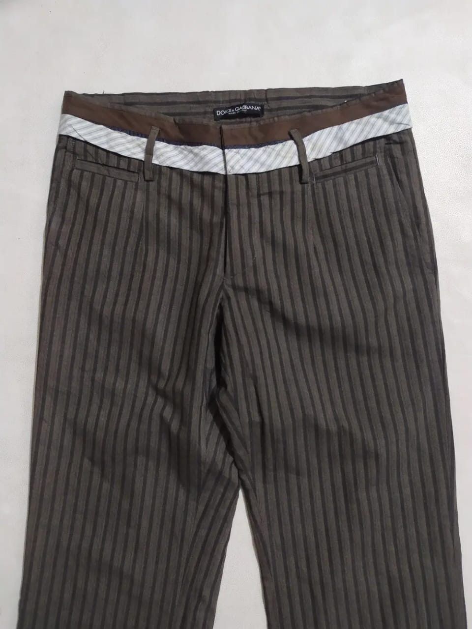 Dolce & Gabbana Dolce & Gabbana Stripe Casual Pants Size US 30 / EU 46 - 2 Thumbnail
