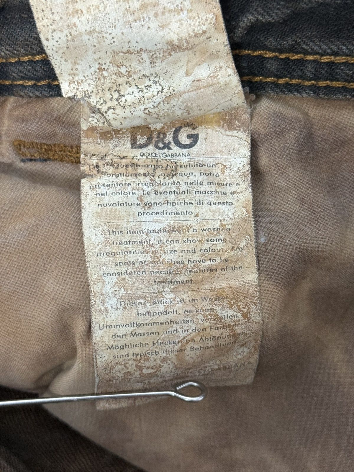 Dolce & Gabbana FW2006 Dolce & Gabbana Distressed Grey Relaxed Denim Jeans Size US 32 / EU 48 - 25 Thumbnail
