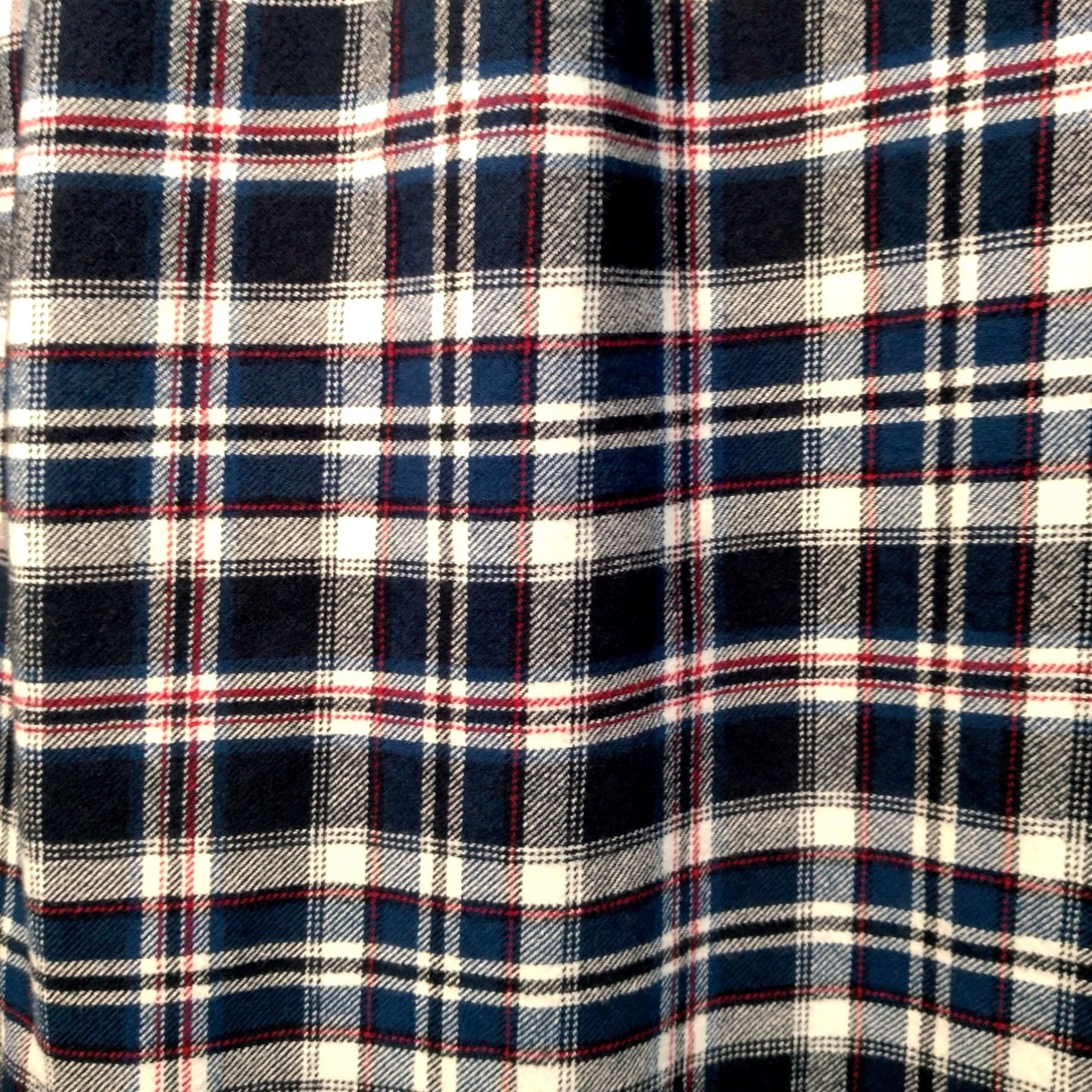Vintage JACHS Flannel Shirt LT Large Tall Blue Plaid Heavyweight Cotton Tartan Workwear Button-Up Long Sleeve Casual Mens Size US L / EU 52-54 / 3 - 7 Thumbnail