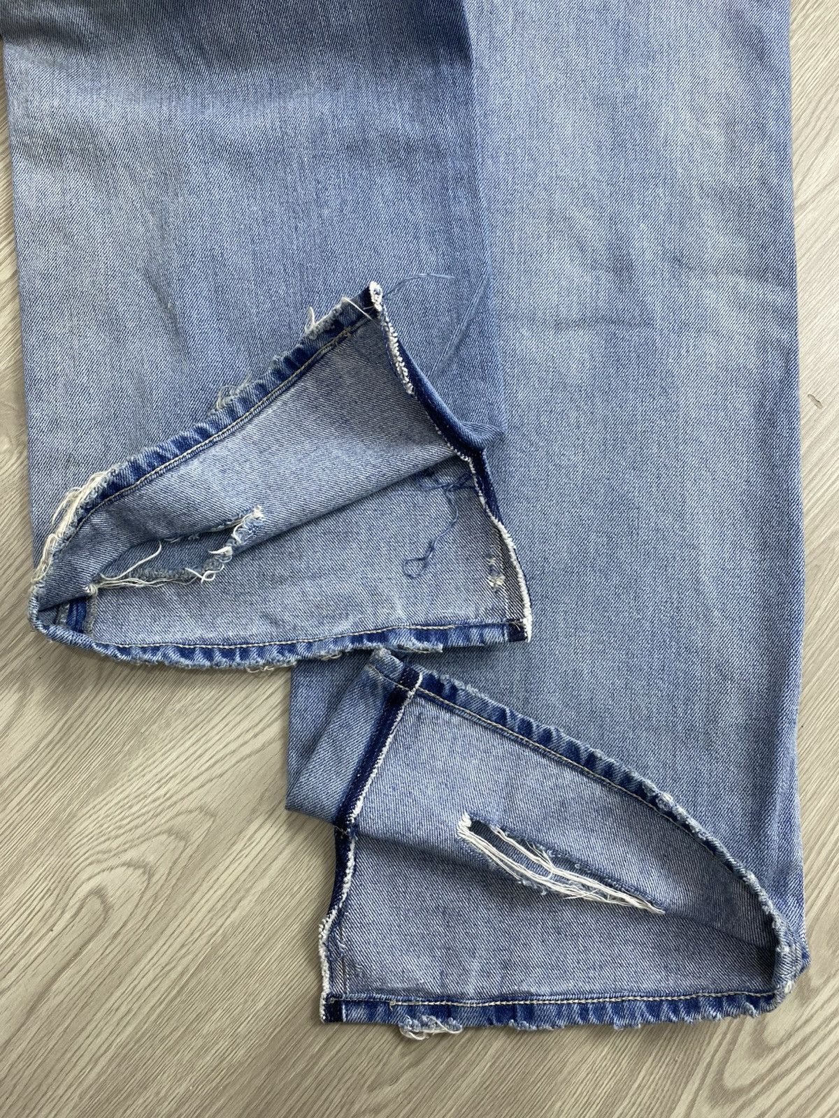 Maison Margiela Maison Margiela Paris Distressed Wide Pants Size US 32 / EU 48 - 17 Thumbnail