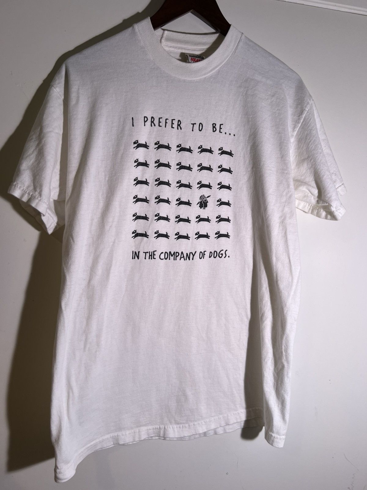 Vintage 90’s 2000’s Y2K VTG Vintage I Prefer The Company of Dogs Tee Size US L / EU 52-54 / 3 - 1 Thumbnail