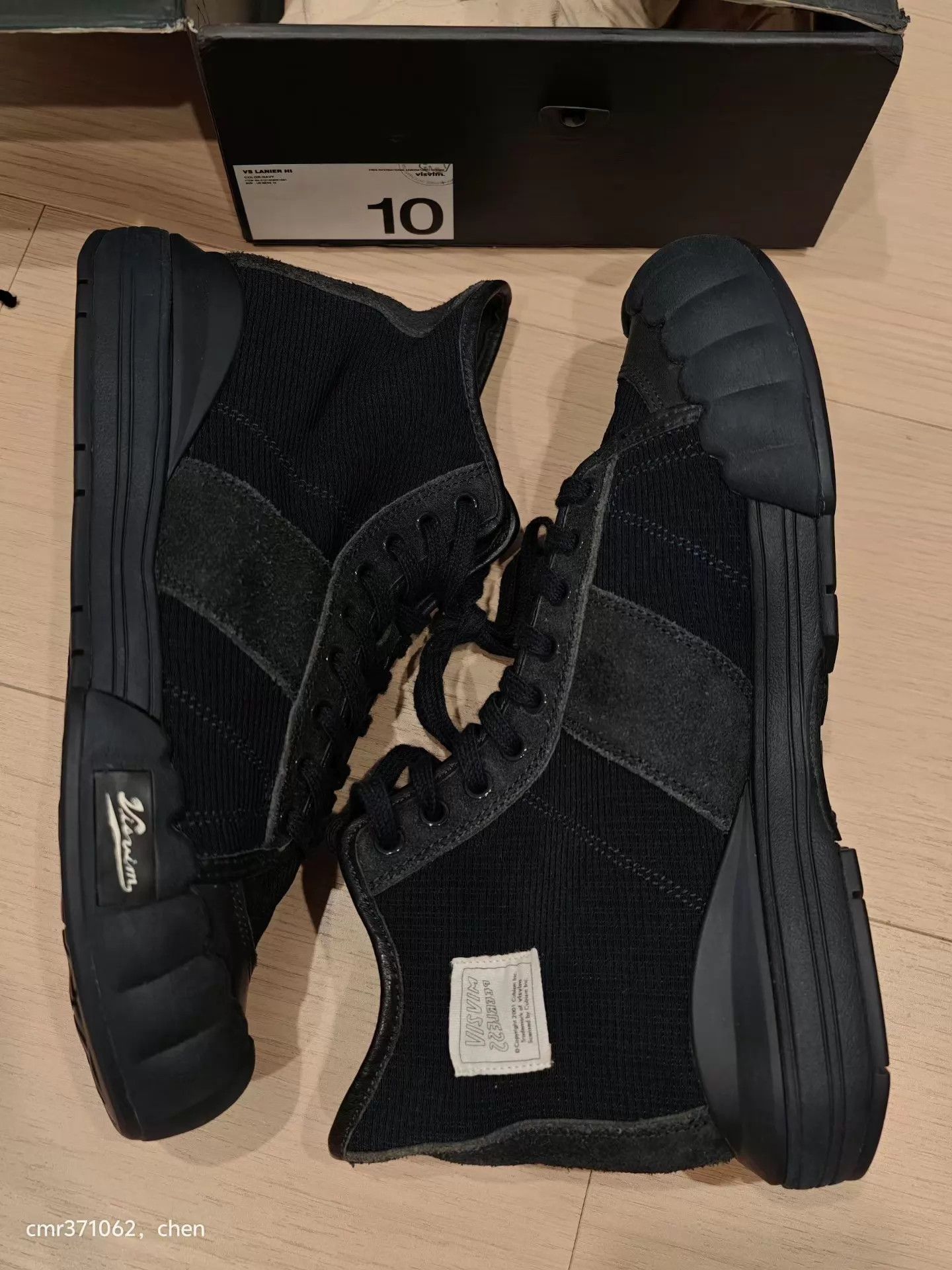 Visvim VISVIM 21aw spot VS LANIER HI Sports Navy 9.5/10, Black 10.5 Size US 10.5 / EU 43-44 - 3 Thumbnail