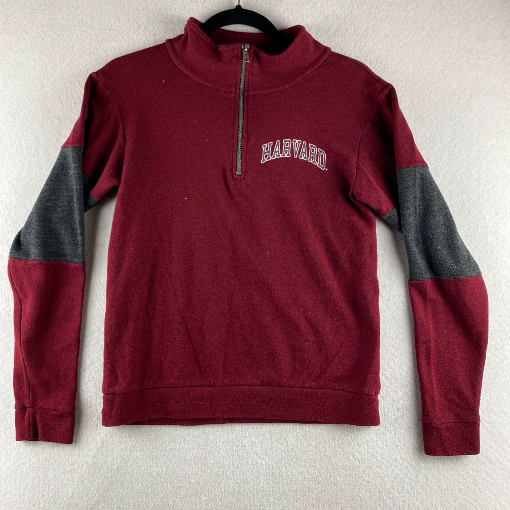 Vintage VINTAGE Harvard University Sweater Mens S Red 1/4 Zip USA Made High Neck Pullover Size US S / EU 44-46 / 1 - 2 Thumbnail