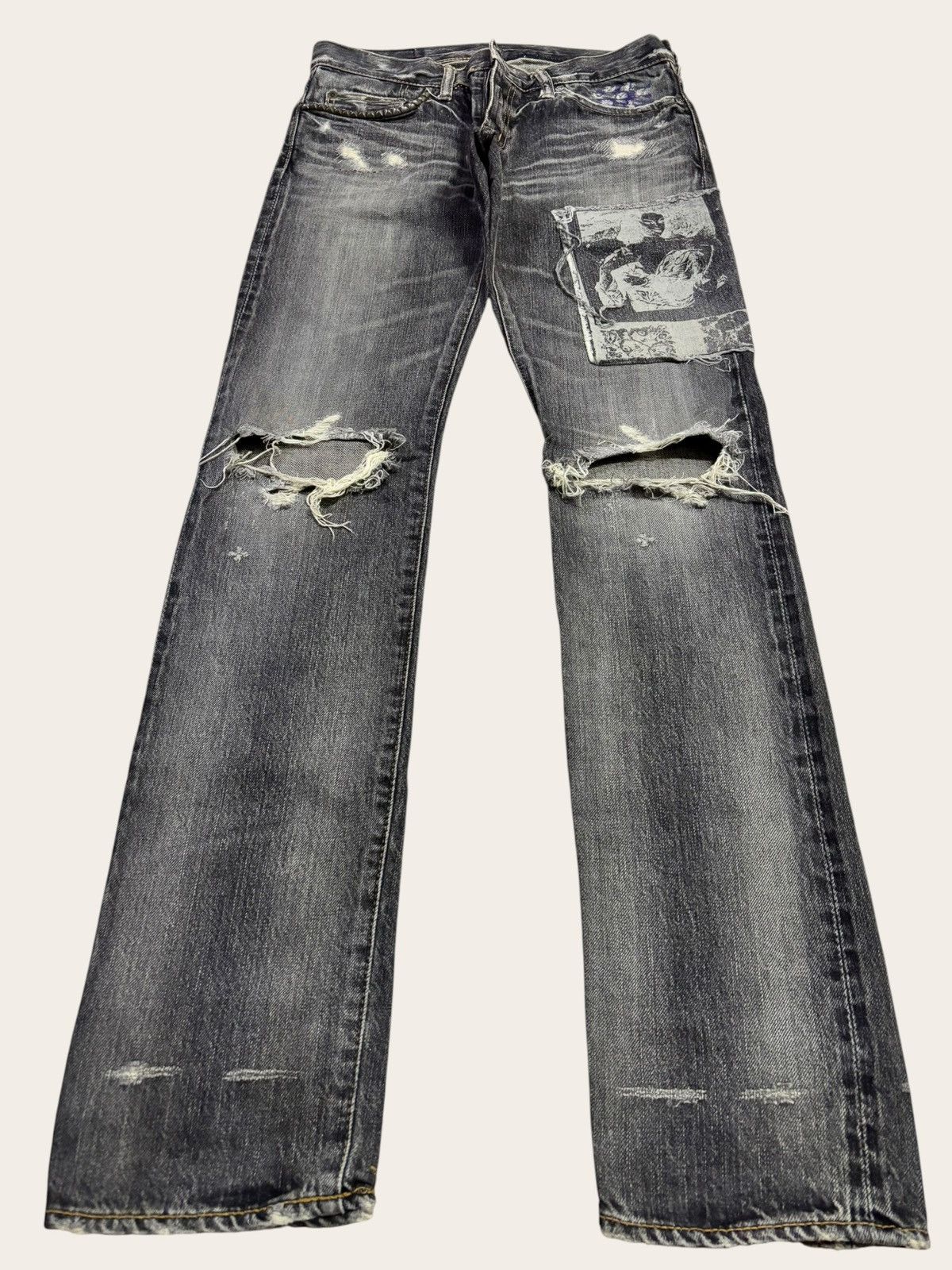Hysteric Glamour Exclusive🔥 Hysteric Glamour x Destroy All Monsters Jeans Size US 30 / EU 46 - 2 Thumbnail