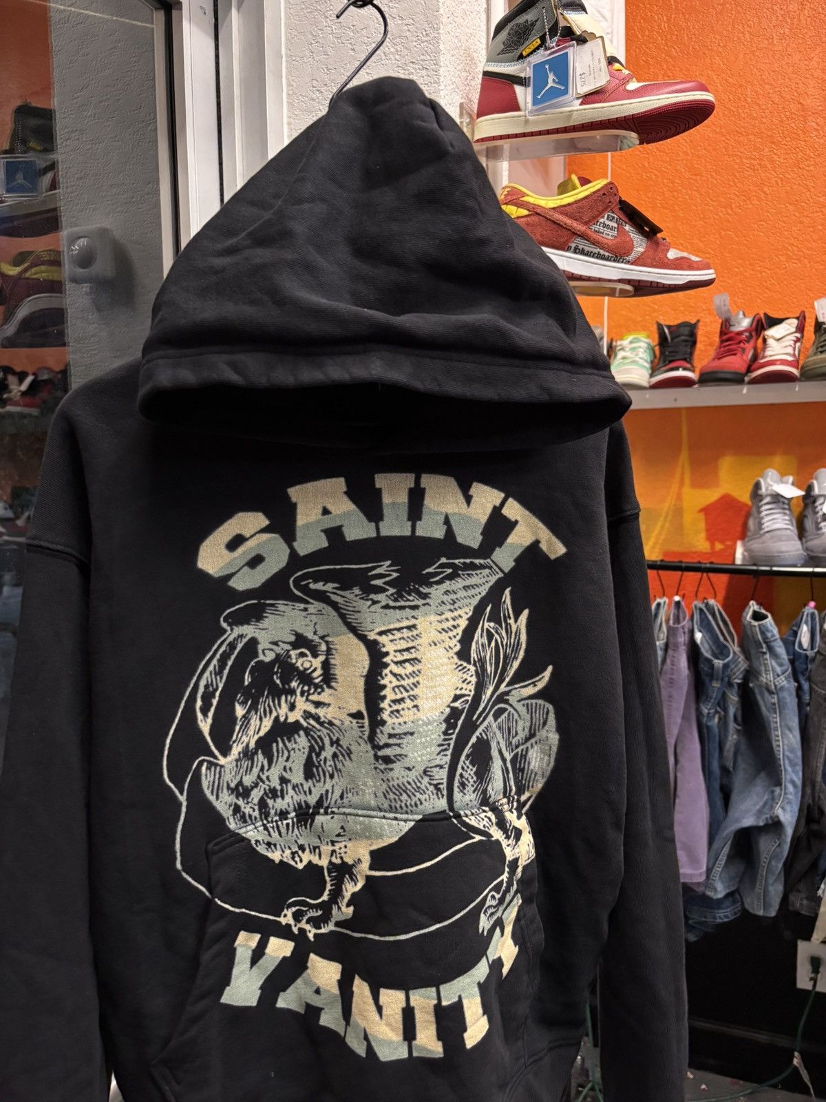 Saint Vanity Saint Vanity Black Crest Hoodie Size US S / EU 44-46 / 1 - 1 Thumbnail
